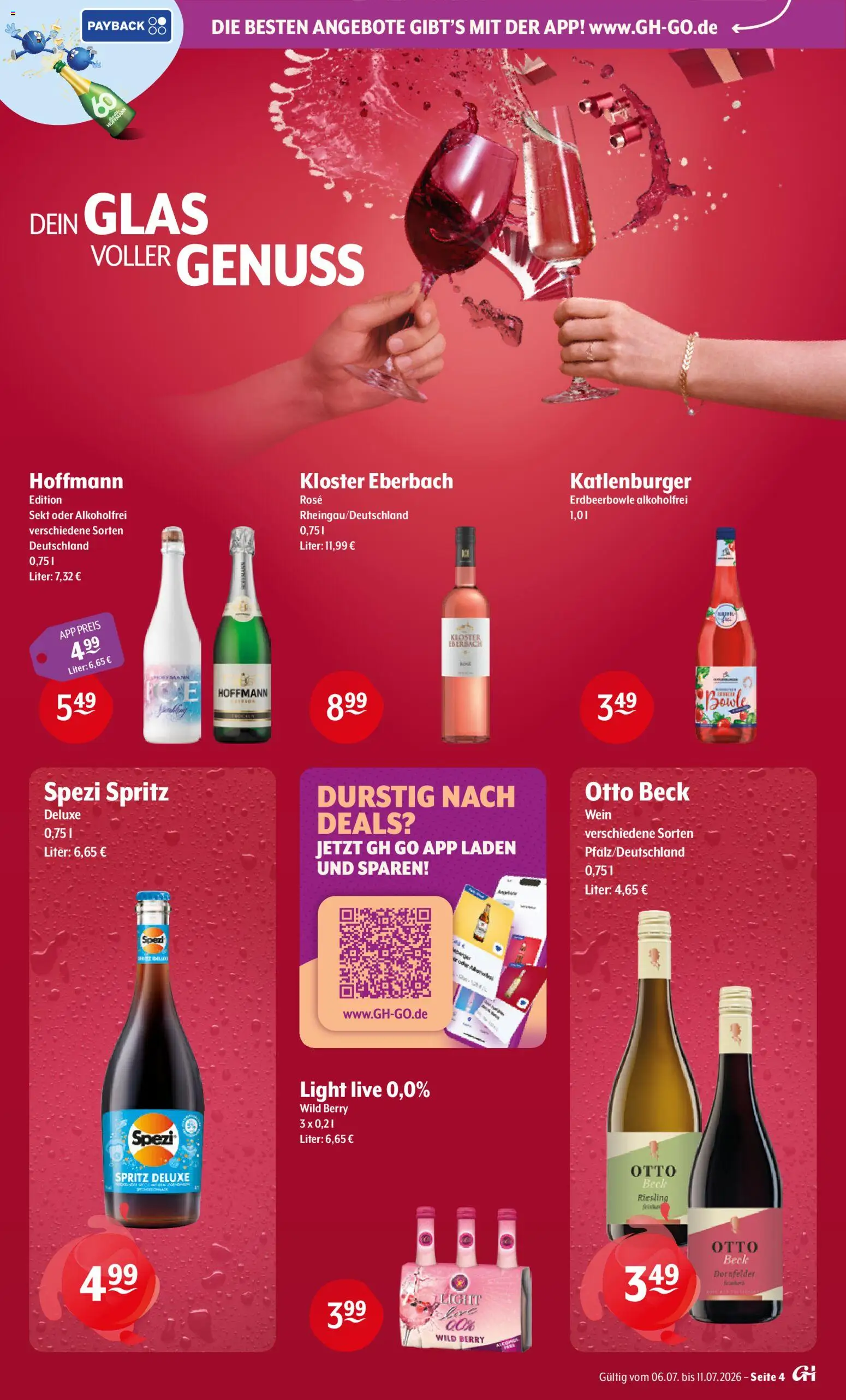 Getränke Hoffmann - Brandenburg – gültig ab 06.07.2026 | Seite: 4 | Produkte: Sekt, Wein