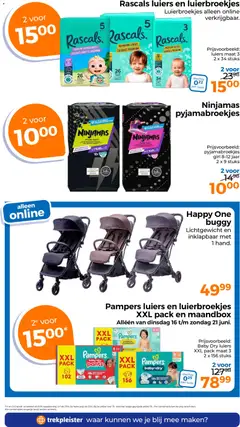 Trekpleister folder - Voorbeeld van een folder van Trekpleister, geldig van 16.06.2026 | Pagina: 44 | Producten: Pyjama, Kan, Pampers