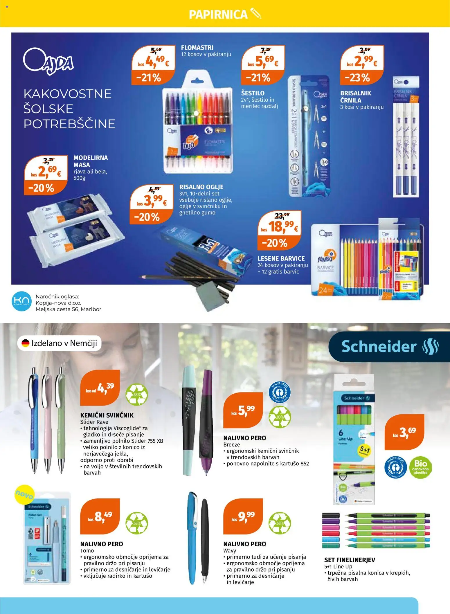 Novi Müller katalog ponudbe – veljaven od 17.08.2026 | Stran: 5 | Izdelki: Barvice, Kos, Svinčnik