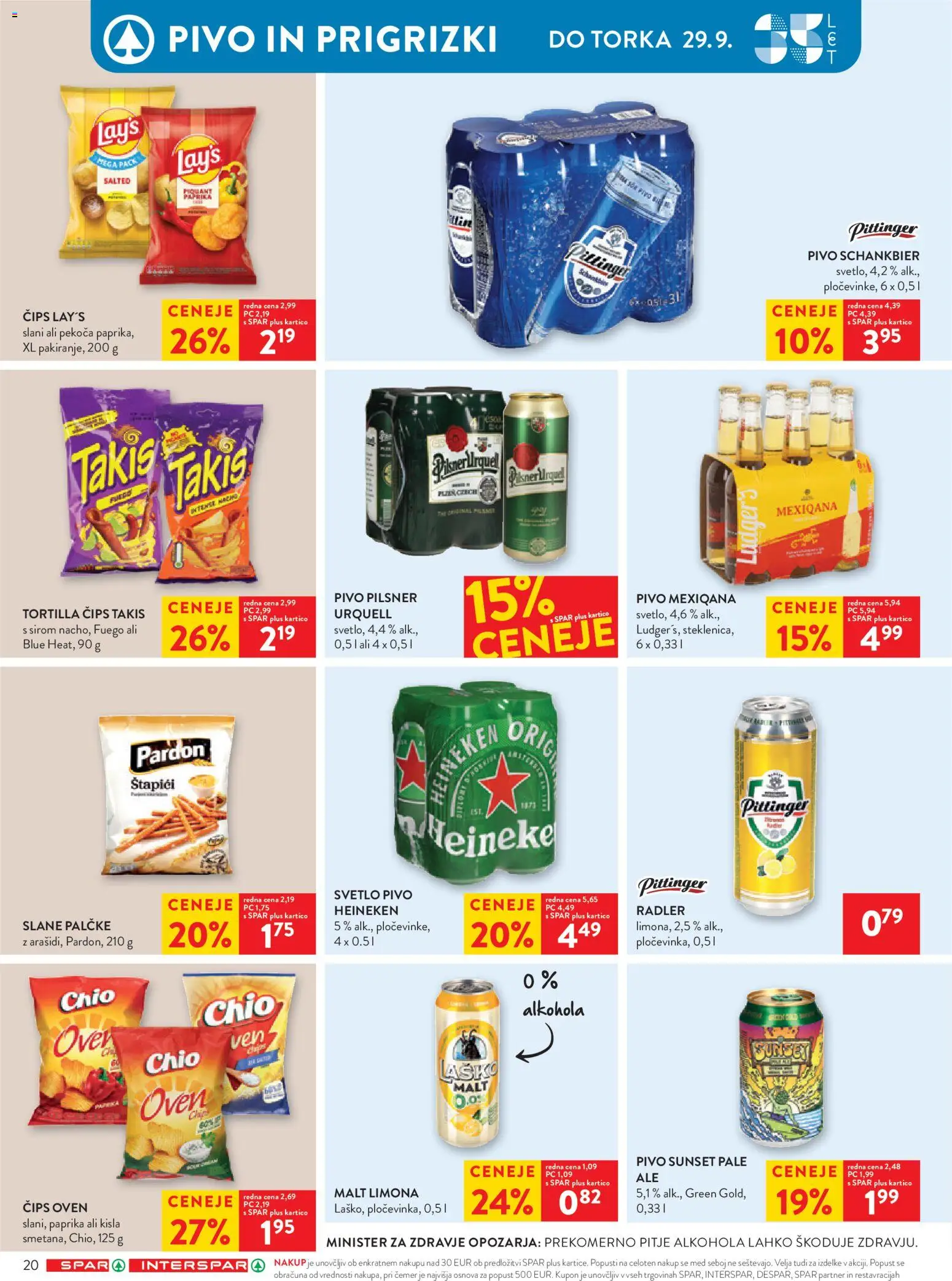 Novi Spar katalog ponudbe – veljaven od 23.09.2026 | Stran: 28 | Izdelki: Paprika, Radler, Prigrizki, Limona