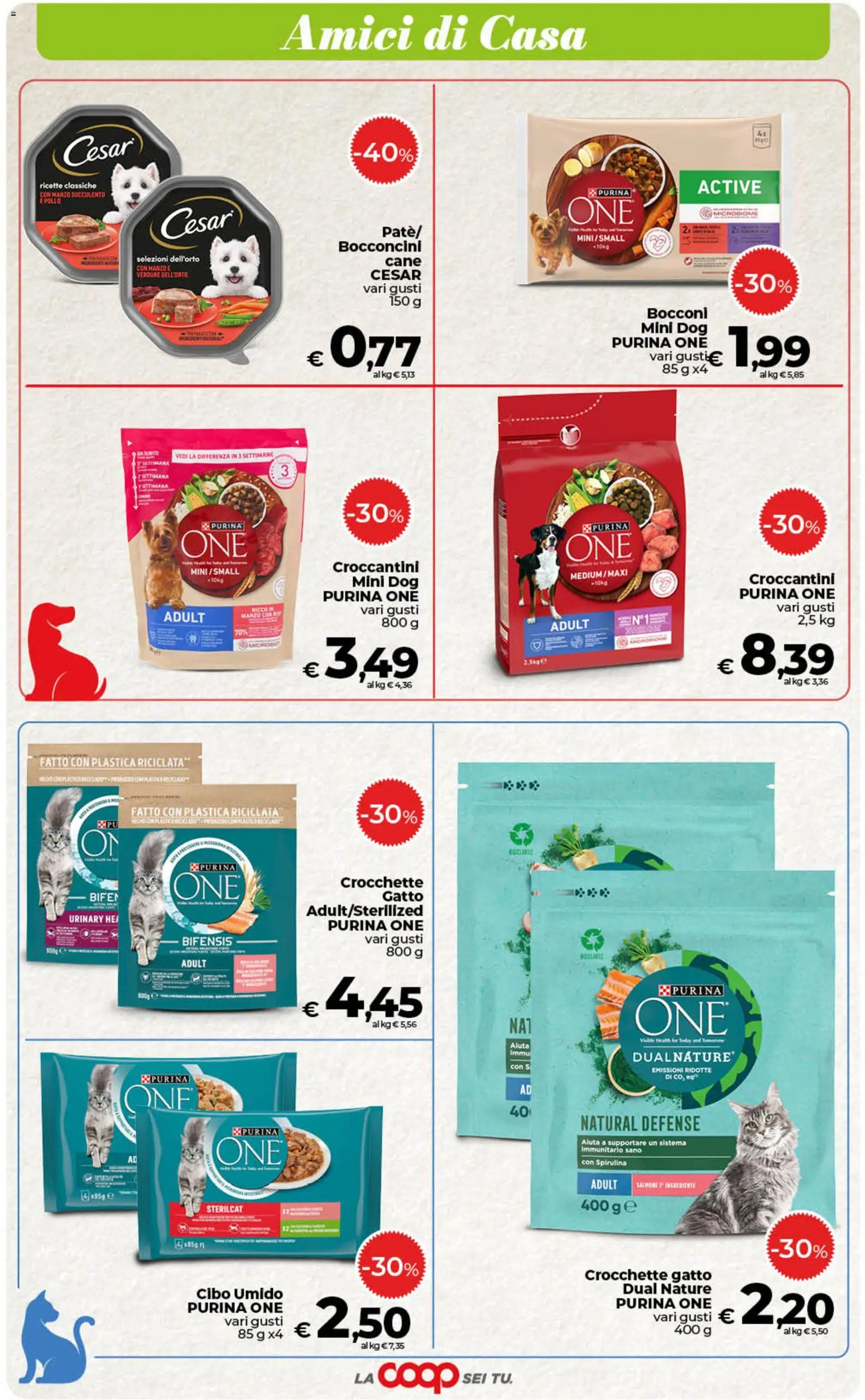 Volantino COOP del 18.06.2026 | Pagina: 37 | Prodotti: Salmone, Verdure, Crocchette, Crocchette gatto