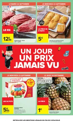 Carrefour - Prévisualisation de Ananas Extra Sweet, Ananas Extra Sweet valide à partir de 22/09/2026 | Page: 6 | Produits: Brugnon, Pomme, Ananas, Viande bovine