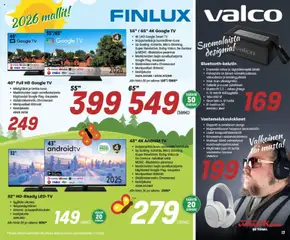 Veikon Kone-mainoslehti voimassa 04.05.2026 alkaen | Sivu: 13 | Tuotteet: Vastamelukuulokkeet, TV