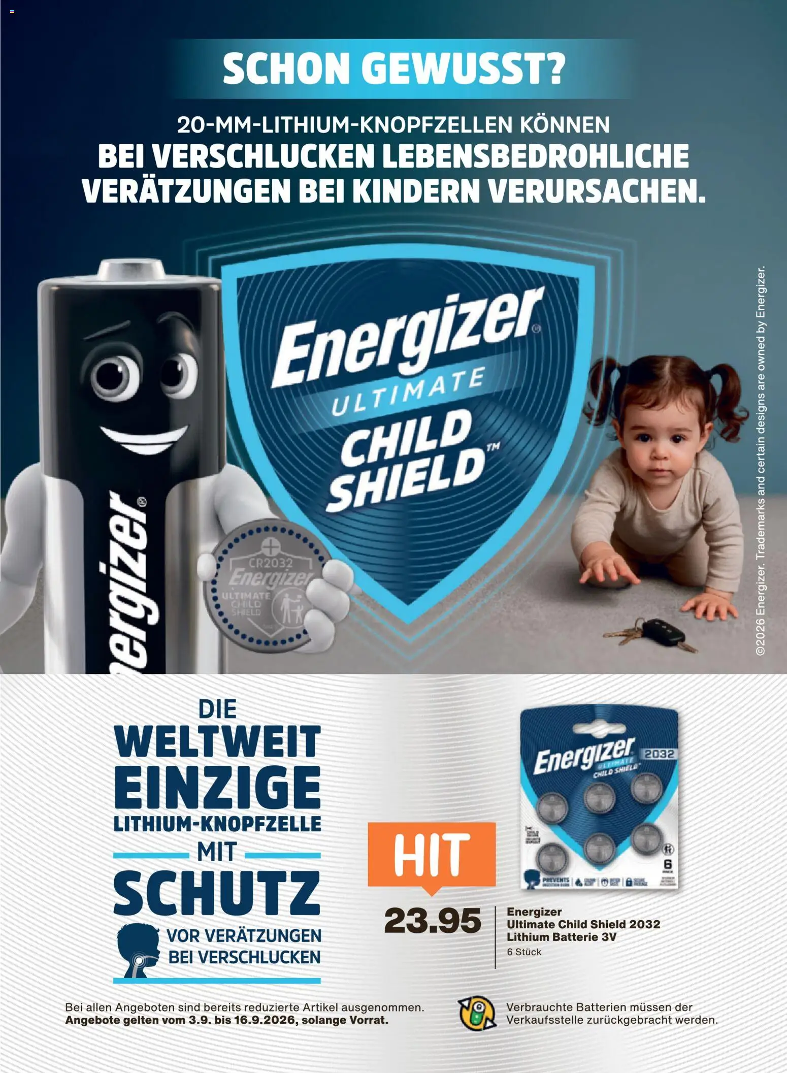 Migros aktionen Magazin – gültig ab 02.09.2026 | Seite: 3 | Produkte: Batterie