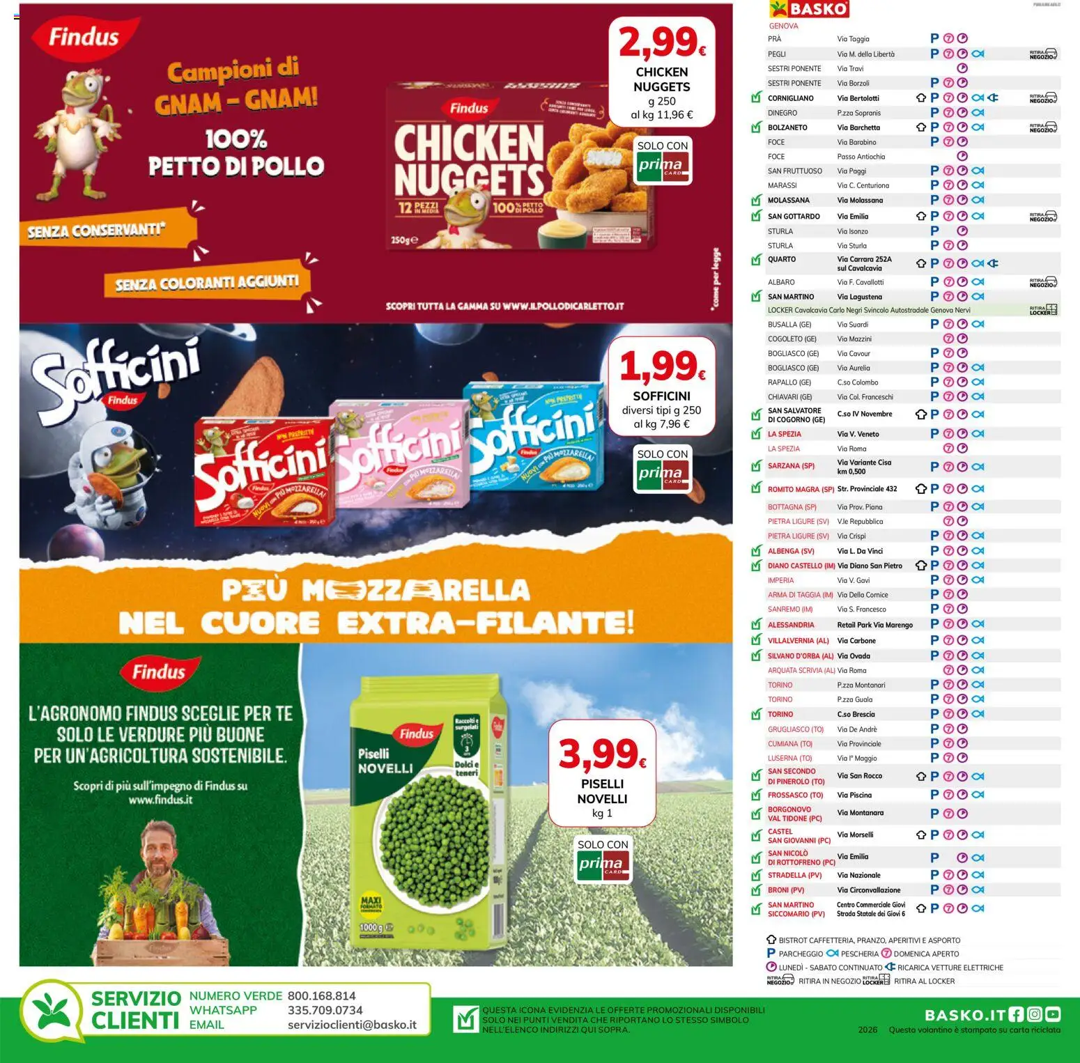 Volantino Basko del 16.06.2026 | Pagina: 33 | Prodotti: Petto di Pollo, Tè, Nuggets, PC