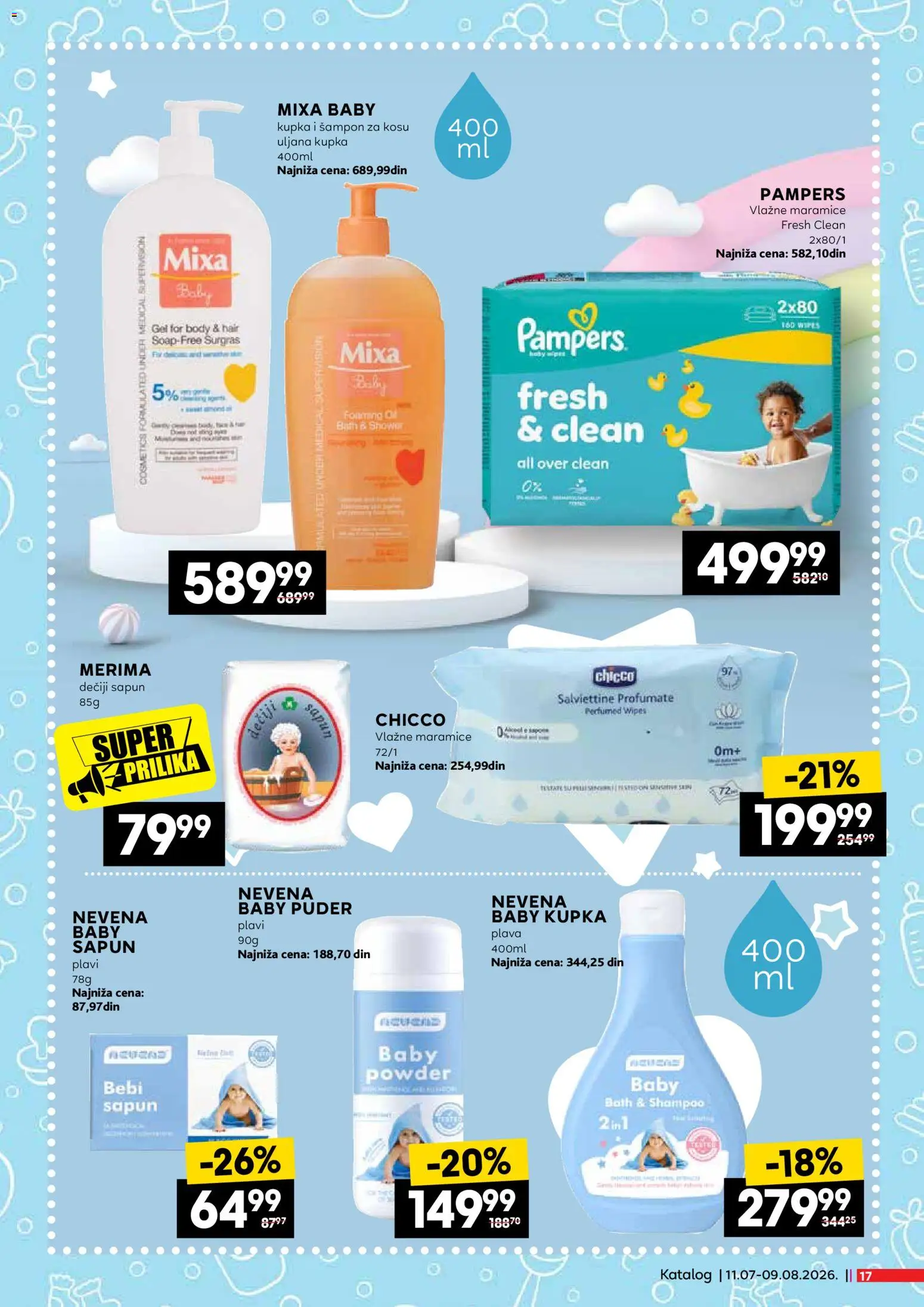 Roda katalog - važi od 11.07.2026 | Strana: 17 | Proizvode: Puder, Šampon, Sapun, Vlažne maramice