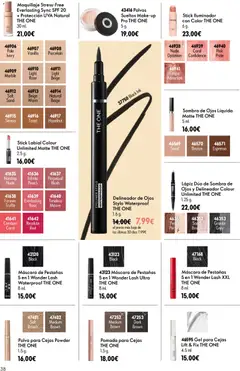 Vista previa Oriflame - Catálogo Campaña 10 válido desde el 15/07/2026 | Página: 38 | Productos: Maquillaje, Iluminador, Delineador de ojos, Máscara de pestañas