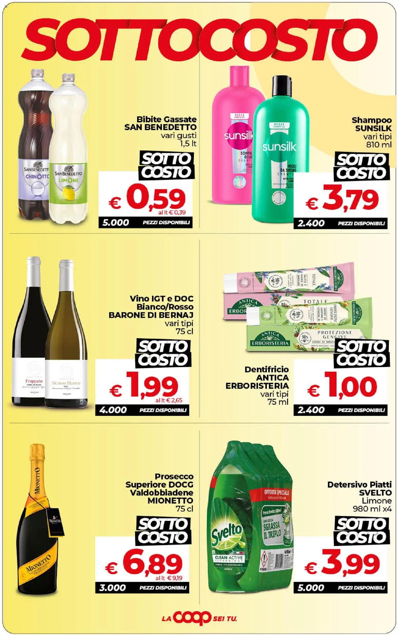 Volantino Ipercoop del 01/09/2026 | Pagina: 6 | Prodotti: Dentifricio, Prosecco, Chiodi, Mionetto