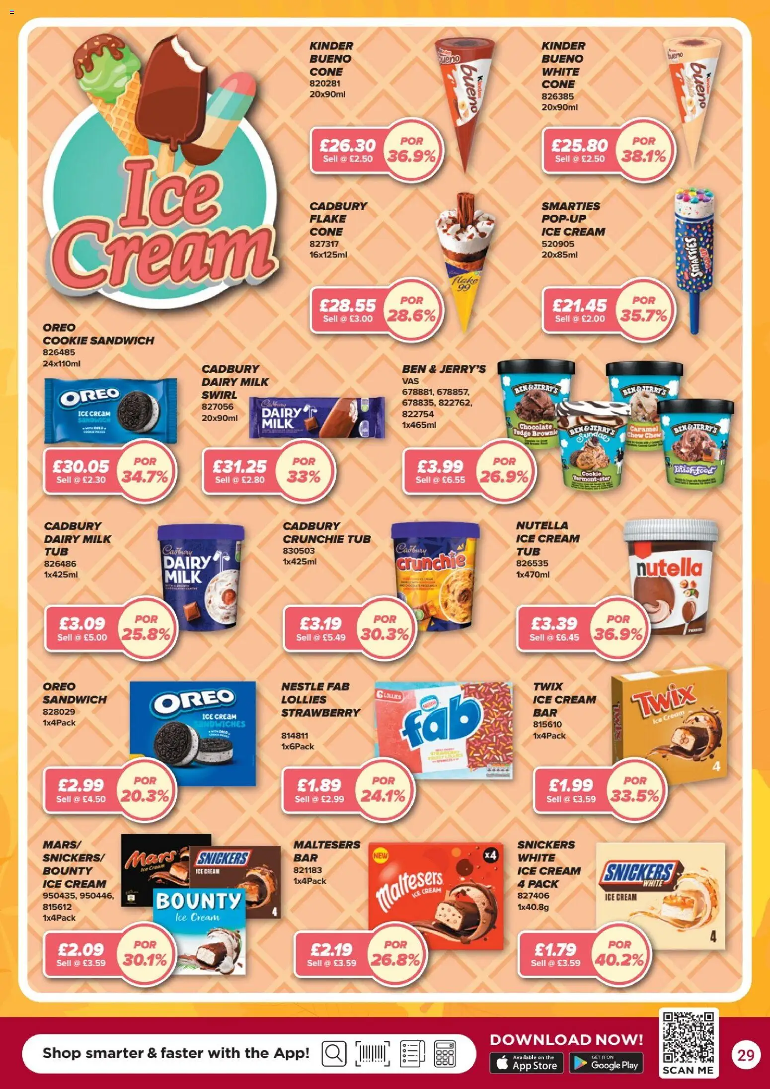 {H1} | Page: 29 | Products: Milk, Cream, Ice cream, Strawberry