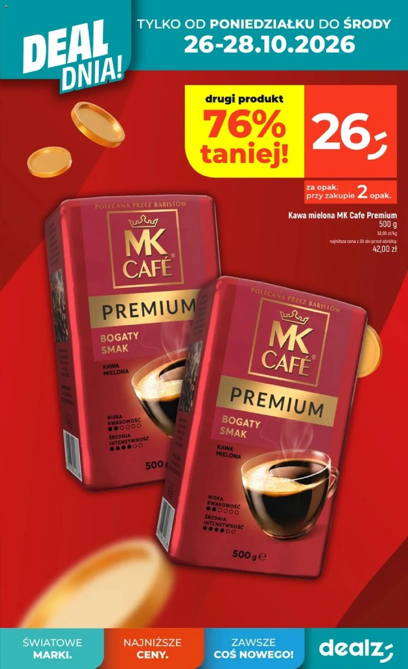 Dealz gazetka od 22.10.2026 | Strona: 7 | Produkty: Kawa, Kawa mielona
