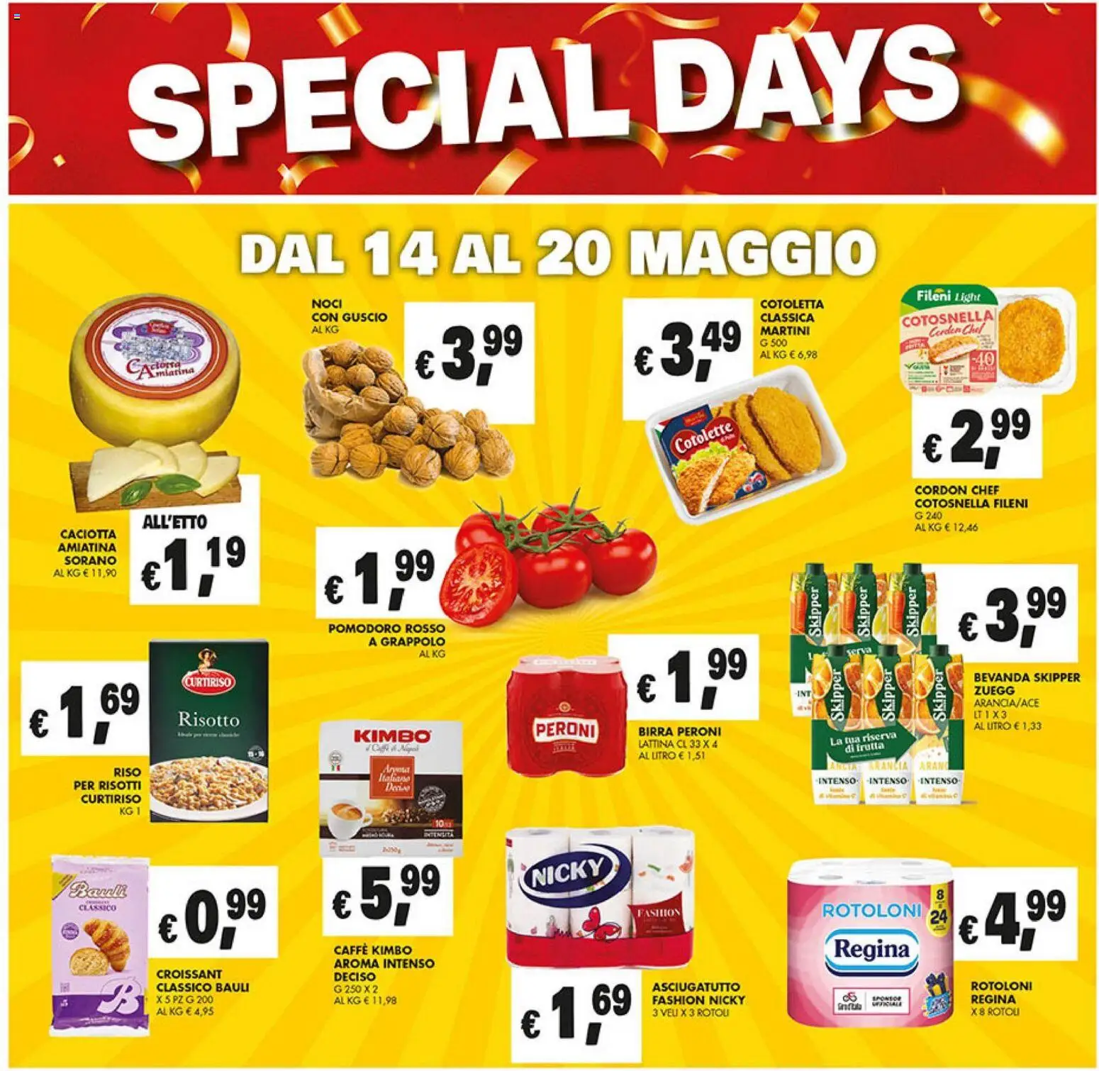 Volantino Coal del 07.05.2026 | Pagina: 5 | Prodotti: Birra, Riso, Pomodoro, Asciugatutto