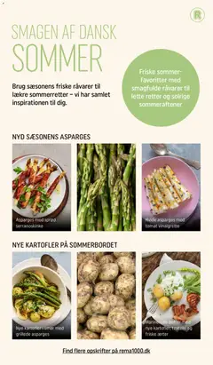 Marinerede bøffer med nye kartofler, tzatziki og friske ærter, Marinerede bøffer med nye kartofler, tzatziki og friske ærter gyldig fra 17/06/2026 | Side: 16