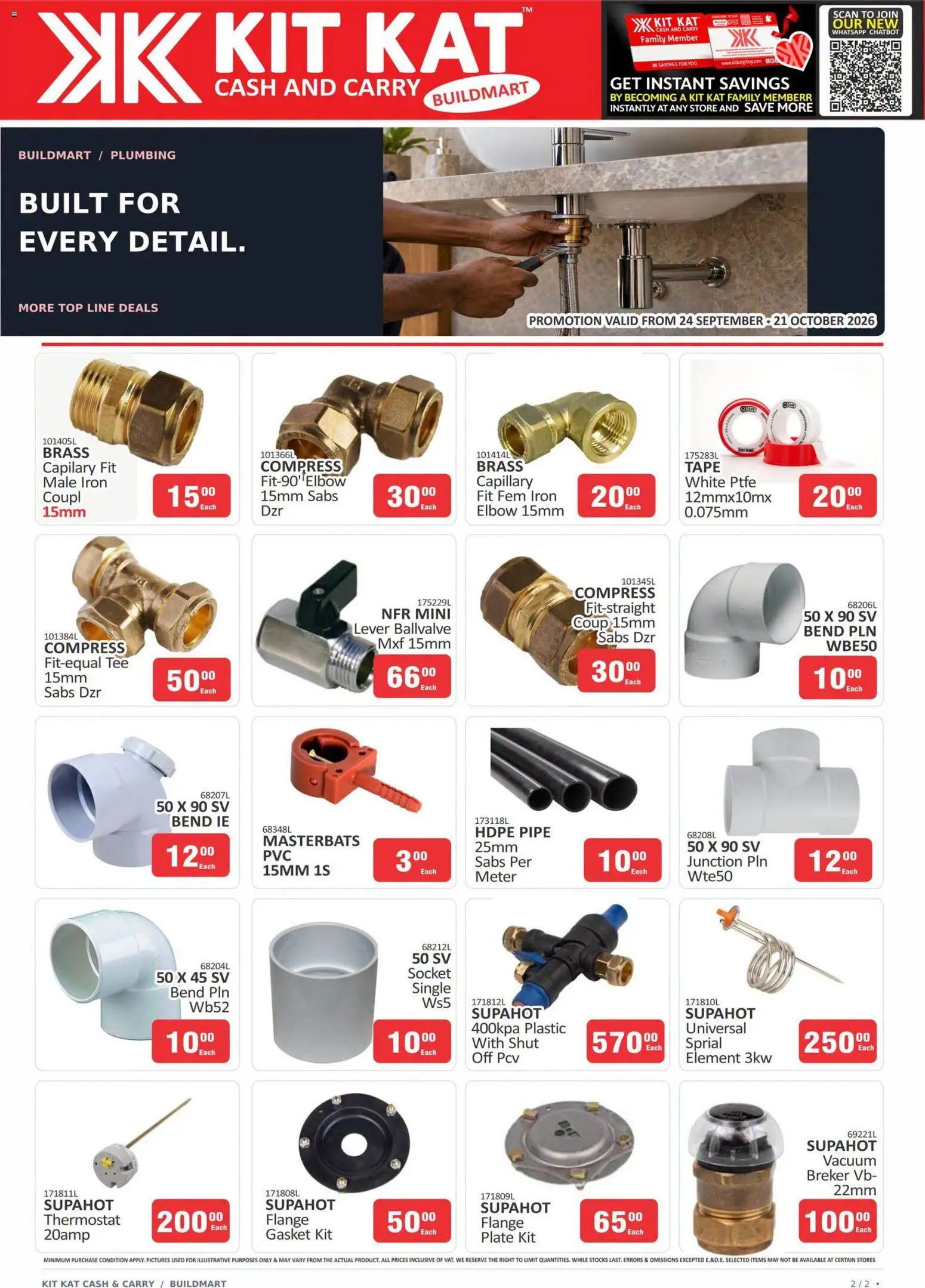 New KIT KAT Cash & Carry catalogue – valid from 24/09/2026 | Page: 1 | Products: Iron, Socket, Pipe, Tape