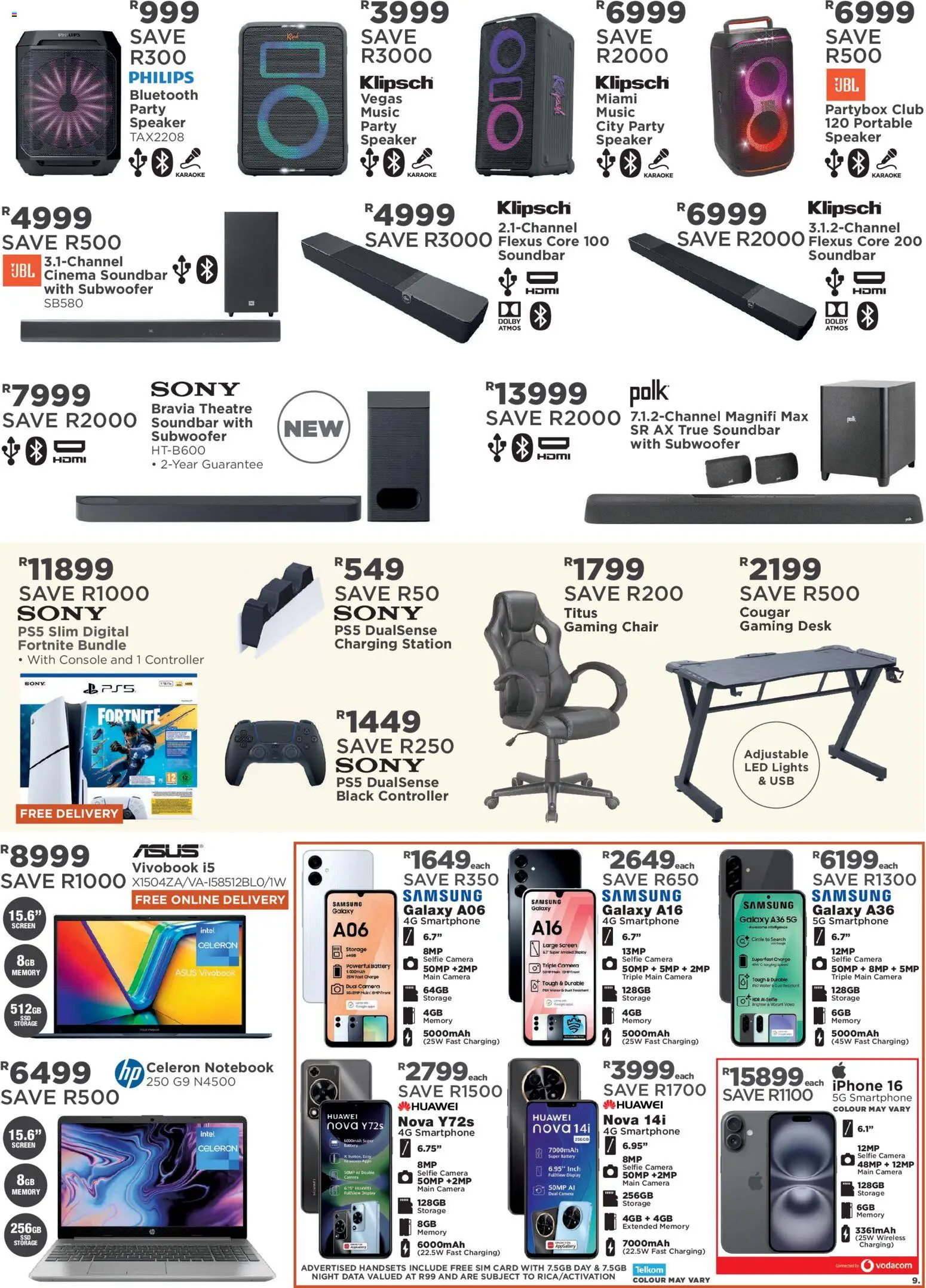 New House and Home catalogue – valid from 11.05.2026 | Page: 9 | Products: Data, Desk, Chair, Soundbar