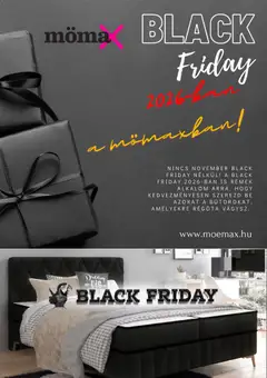Mömax Black Friday értesítés - amely érvényes a következő dátumtól: 2026.10.16.