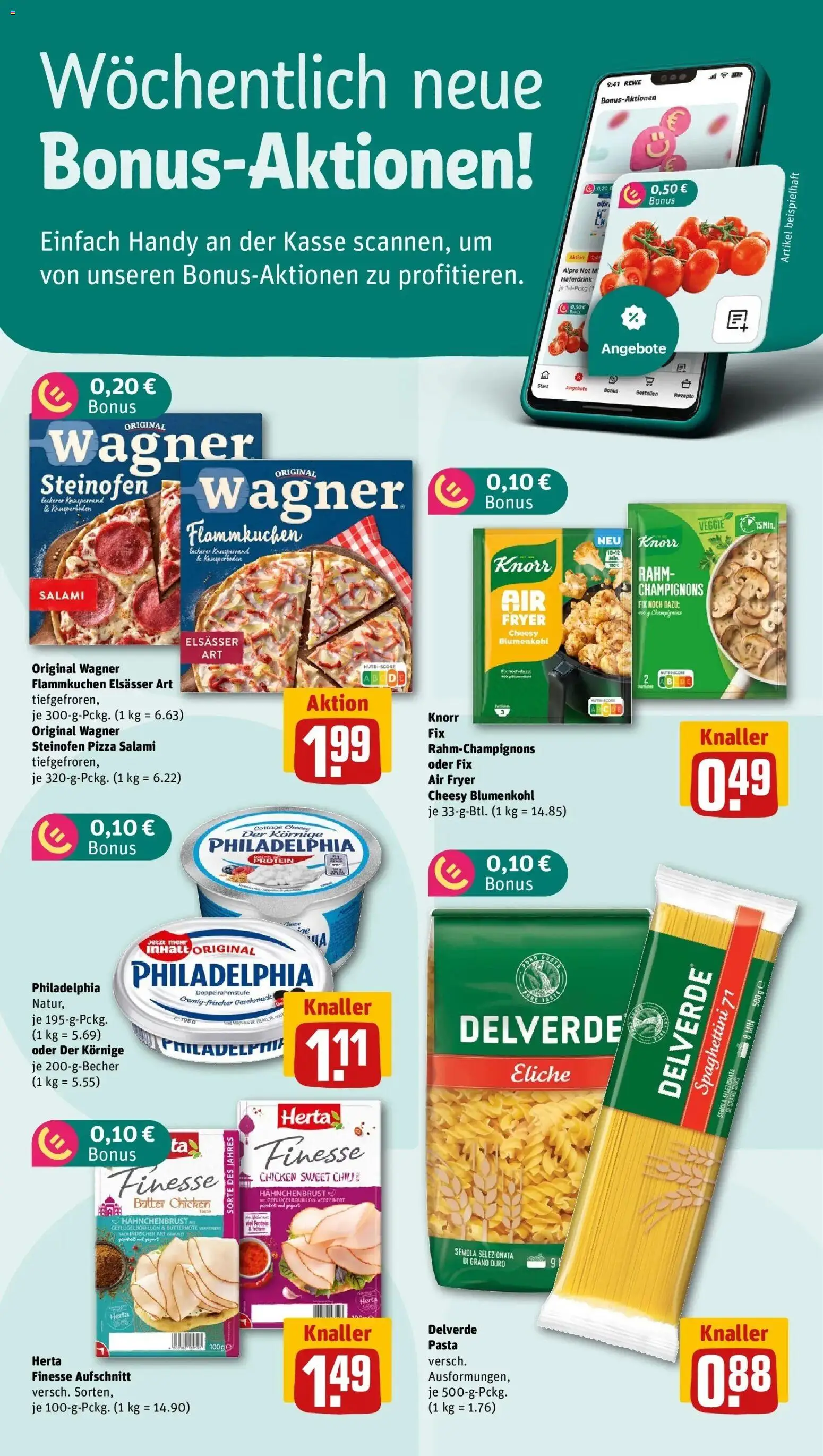 REWE Prospekt ab 24.08.2026 zum Blättern » Angebote | Seite: 2 | Produkte: Knorr, Haferdrink, Blumenkohl, Pasta