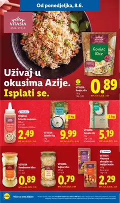 VITASIA Konjac riža, 250 g, low calories, fat free, gluten free konjac rice. - Pregled kataloga iz trgovine Lidl, vrijedi od 08.06.2026 | Stranica: 16