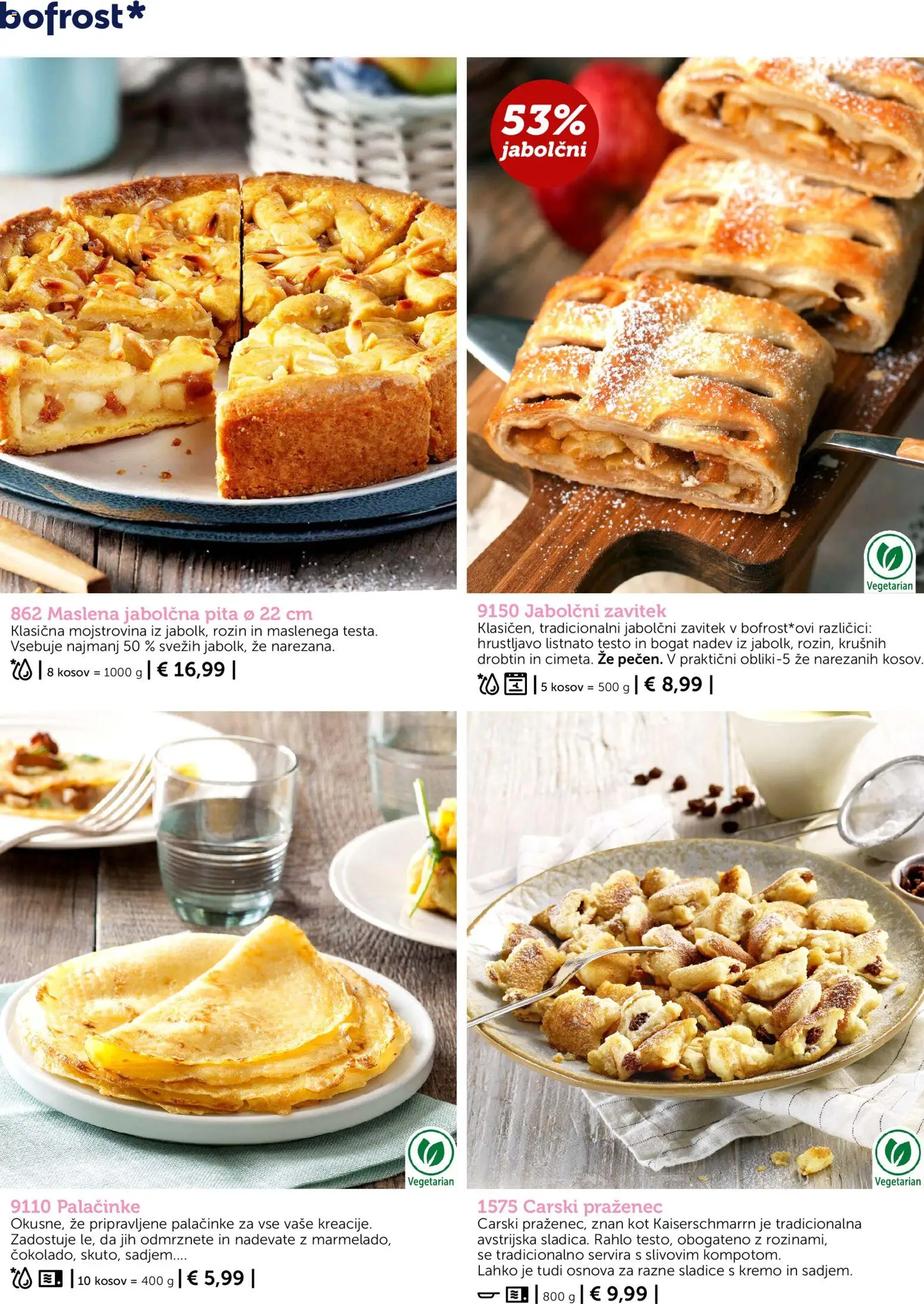 Novi Bofrost katalog ponudbe – veljaven od 01.10.2026 | Stran: 78 | Izdelki: Pita, Palačinke