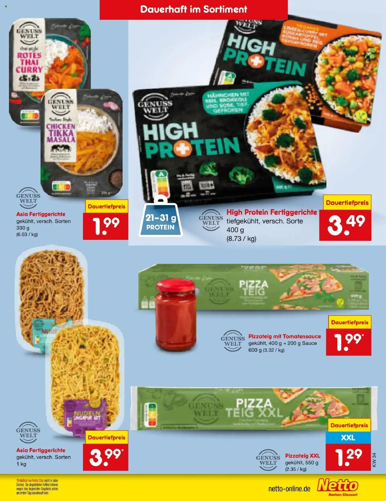 Netto Marken-Discount Prospekt Thiendorf – gültig ab 17.08.2026 | Seite: 59 | Produkte: Fertiggerichte, Pizza