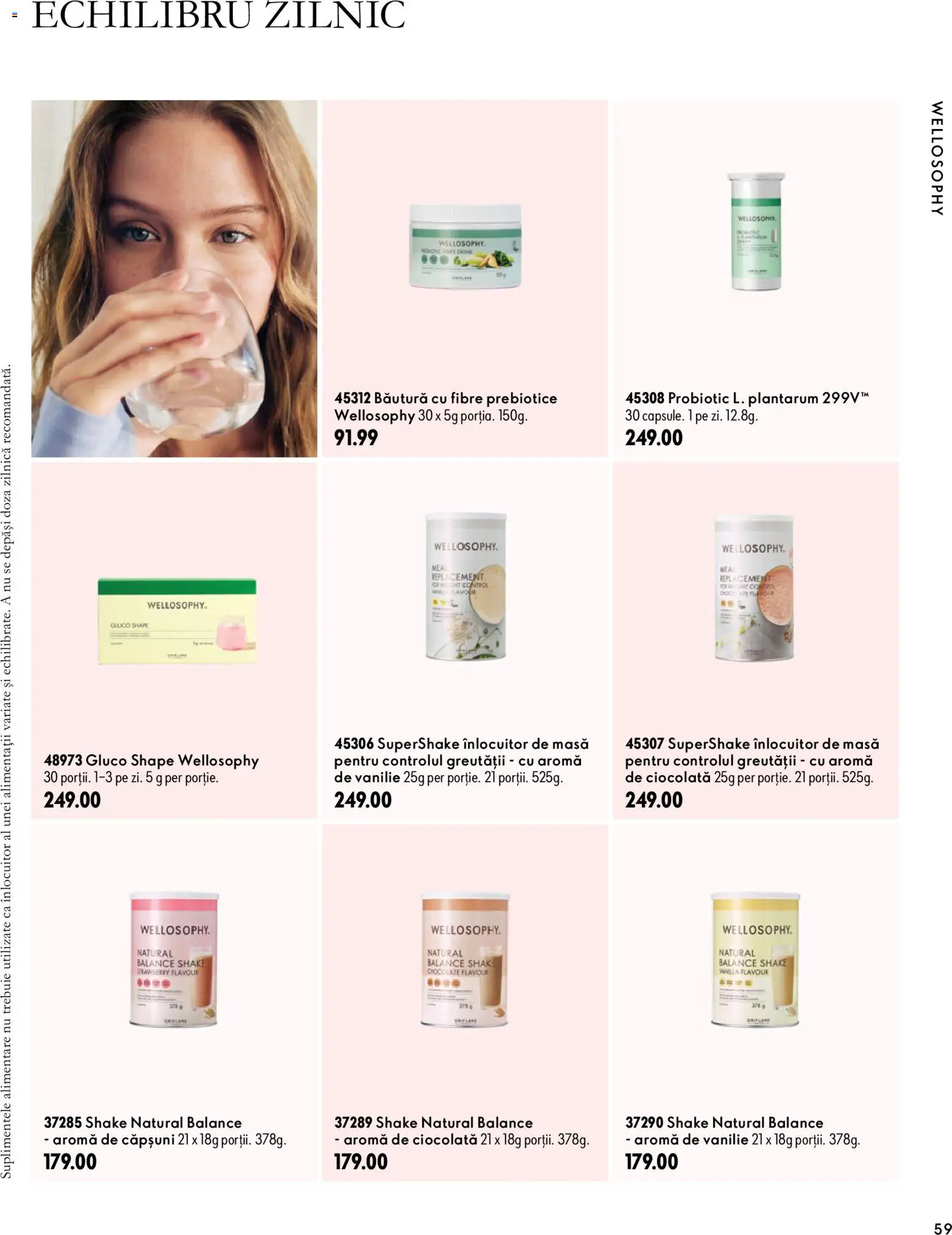 Noul catalog Oriflame – valabil de la 30.09.2026 | Pagină: 59 | Produse: Masă, Ciocolată, Căpșuni, Shake