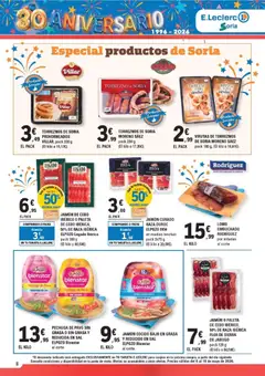 Vista previa E.Leclerc Soria válido desde el 06.05.2026 | Página: 8 | Productos: Medias, Jamón, Jamón cocido