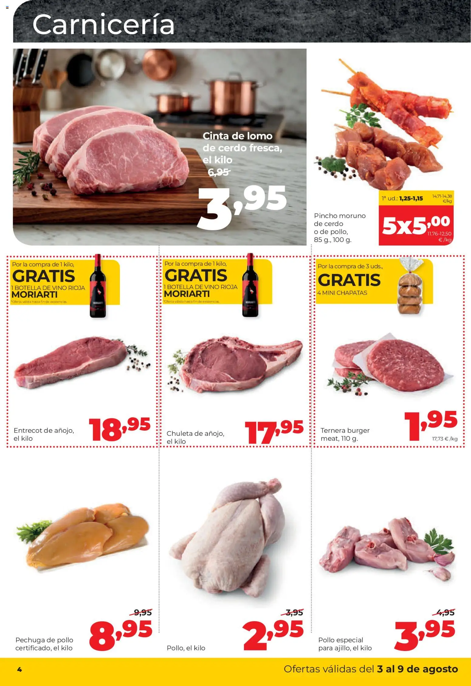Alimerka folleto Castilla y León │ válido desde el 03/08/2026 | Página: 4 | Productos: Vino, Cerdo