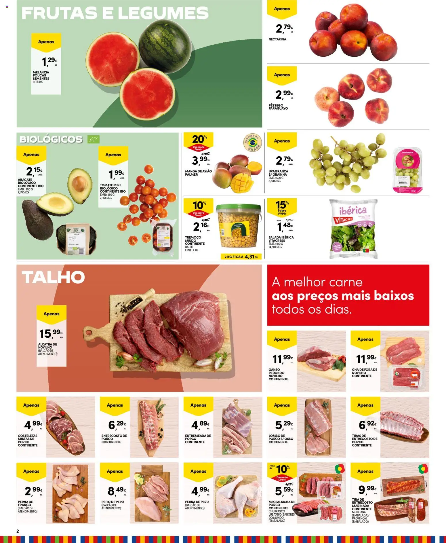 Continente Madeira │ válido de 16.06.2026 | Página: 2 | Produtos: Peru, Carne, Tomate, Melancia