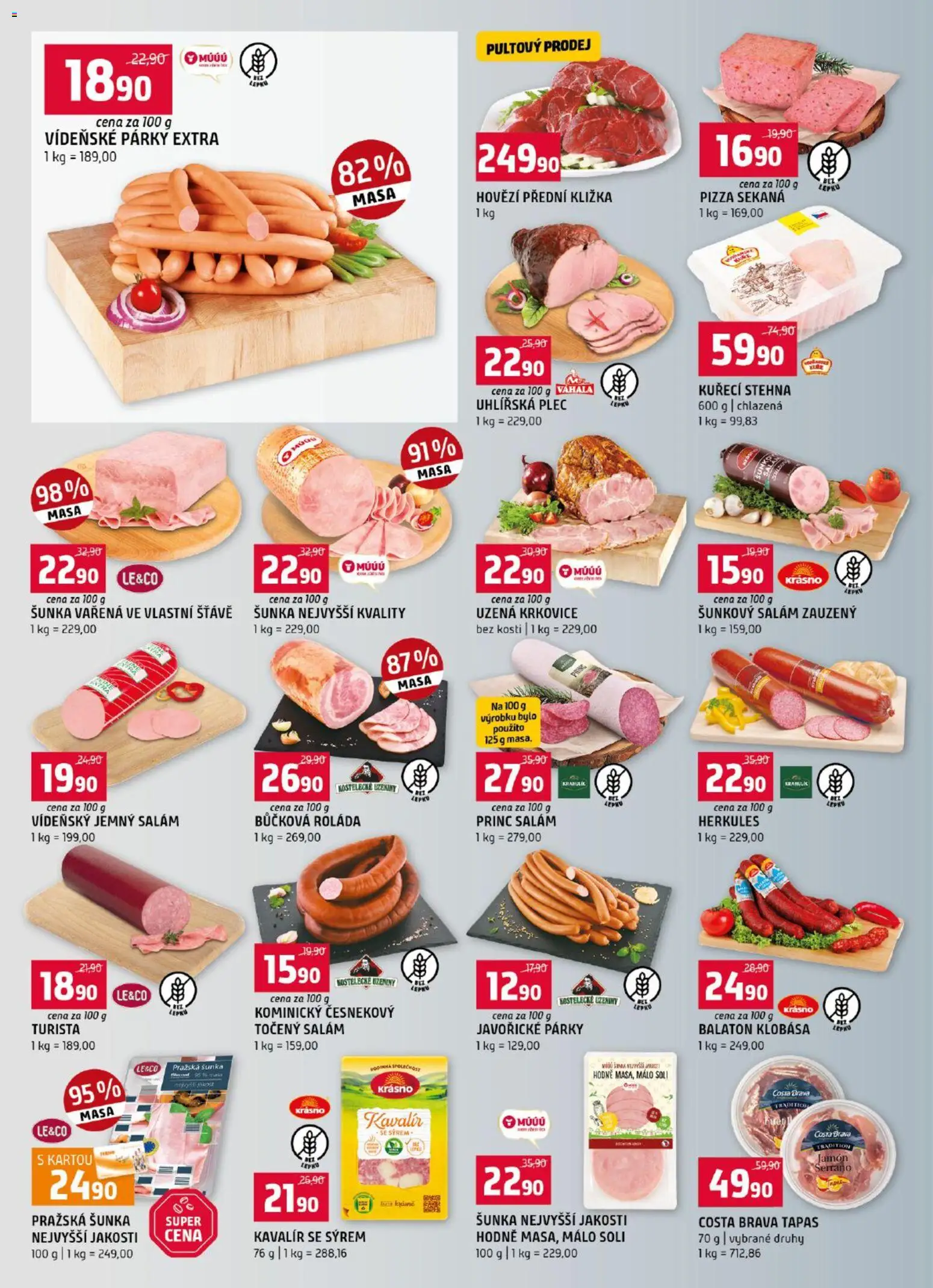 Terno leták od 23.09.2026 | Strana: 2 | Produkty: Tapas, Salám, Vídeňské párky, Krkovice