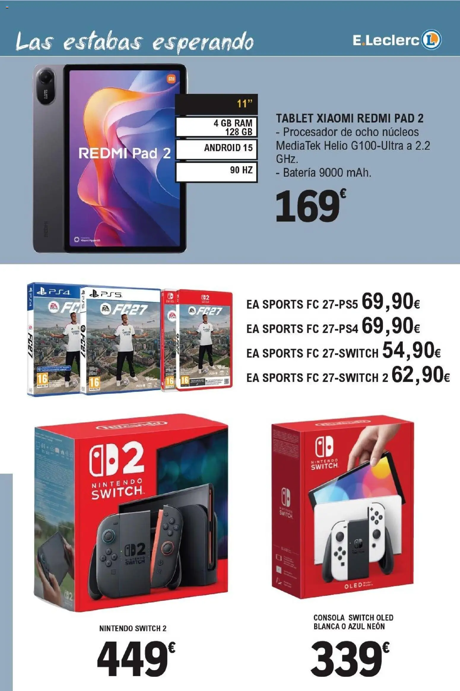 E.Leclerc folleto Electro │ válido desde el 14/10/2026 | Página: 19 | Productos: Consola, Nintendo, Tablet, Nintendo Switch