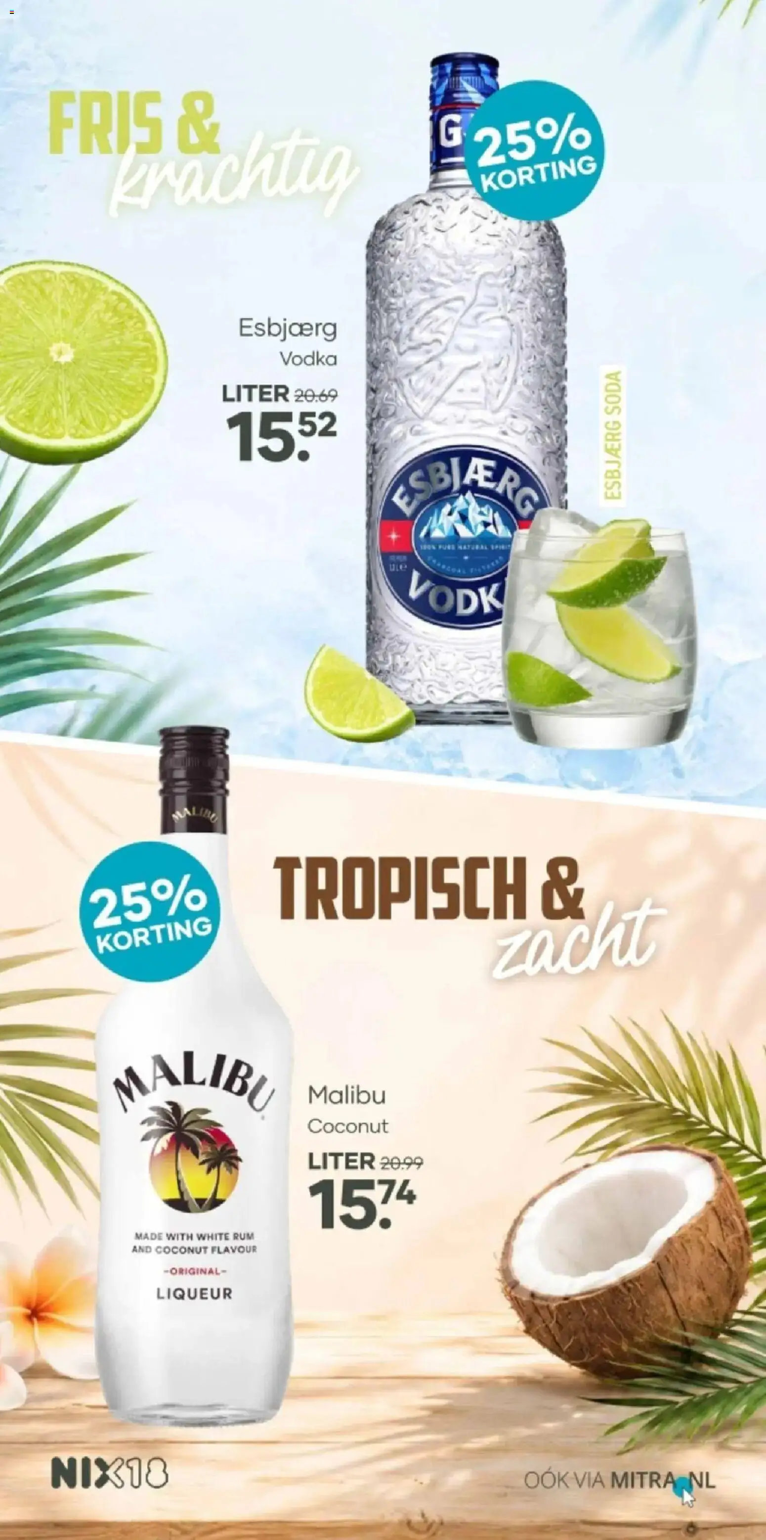 {H1} | Pagina: 24 | Producten: Vodka, Rum, Malibu
