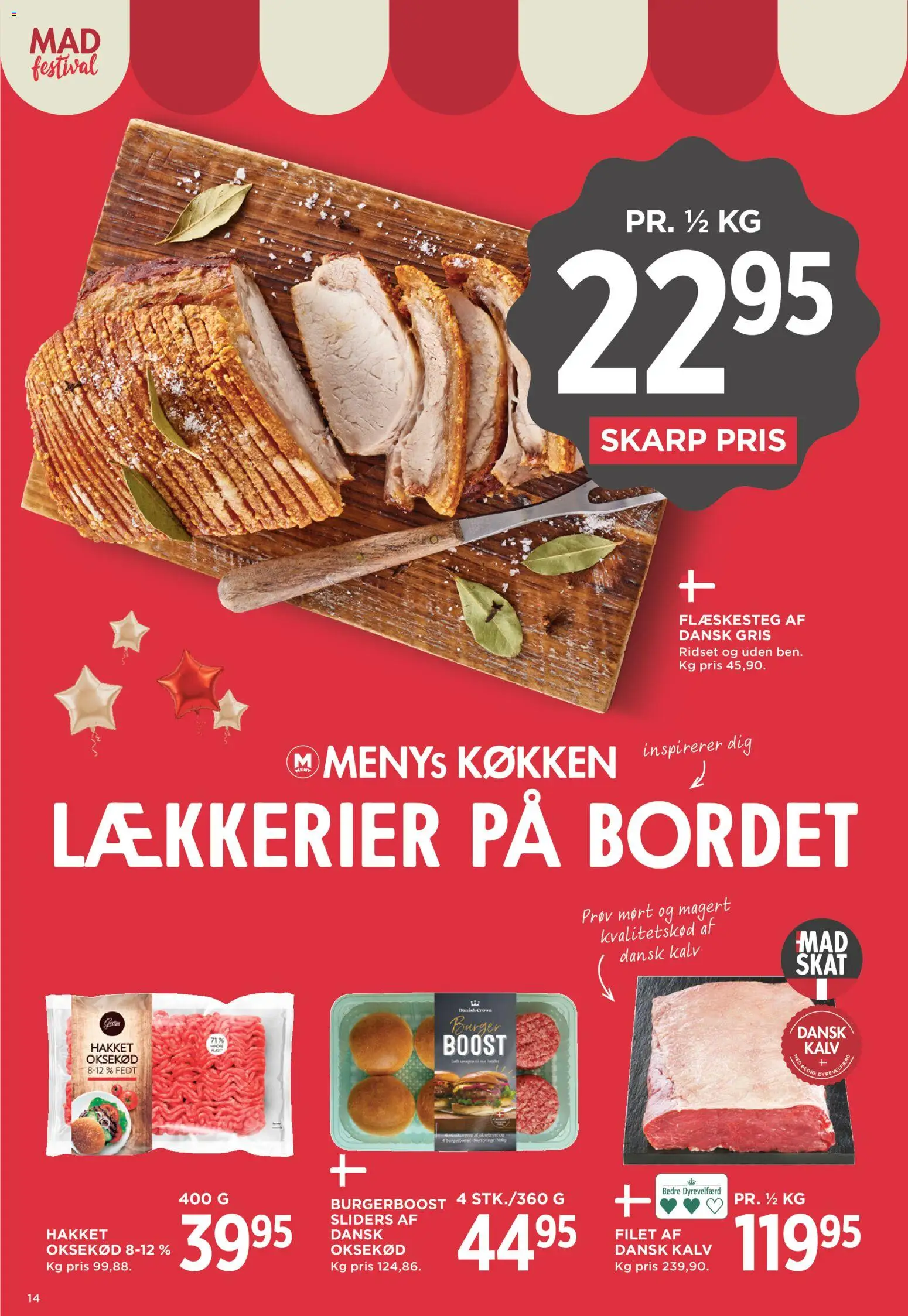 Meny tilbudsavis – gyldig fra 28/08/2026 | Side: 18 | Produkter: Oksekød, Flæskesteg