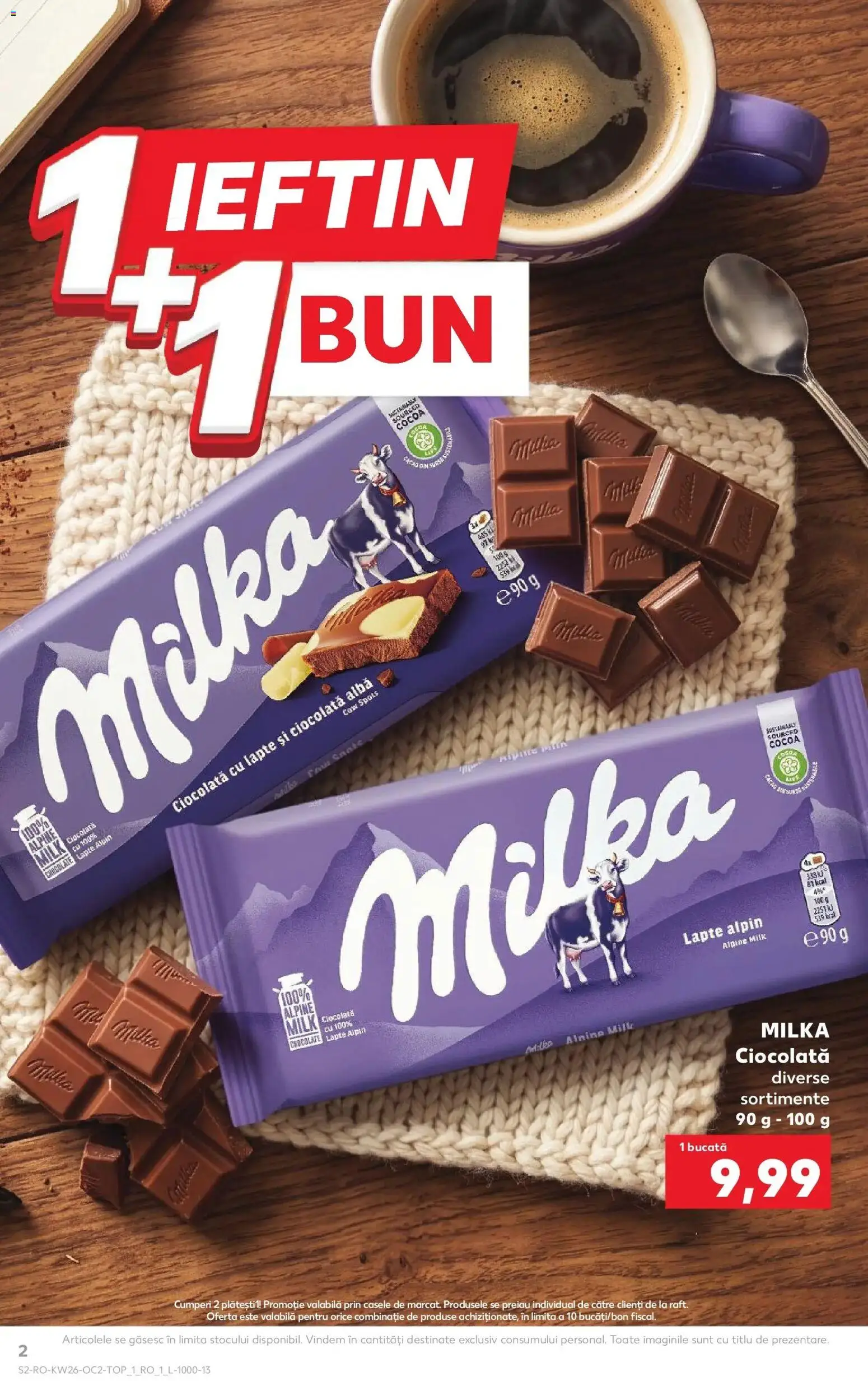 Noul catalog Kaufland – valabil de la 24.06.2026 | Pagină: 2 | Produse: Lapte, Ciocolată, Cacao