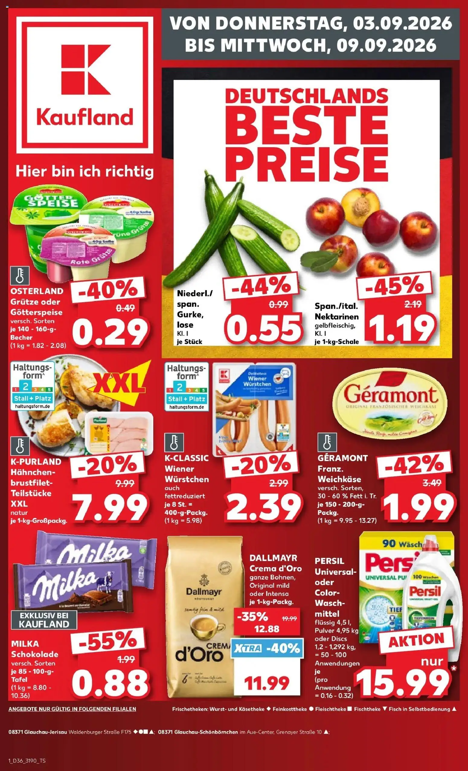 Prospekt Kaufland ab 31.08.2026 » Angebote Online zum Blättern | Seite: 10 | Produkte: Geramont, Milka, Wurst, Persil
