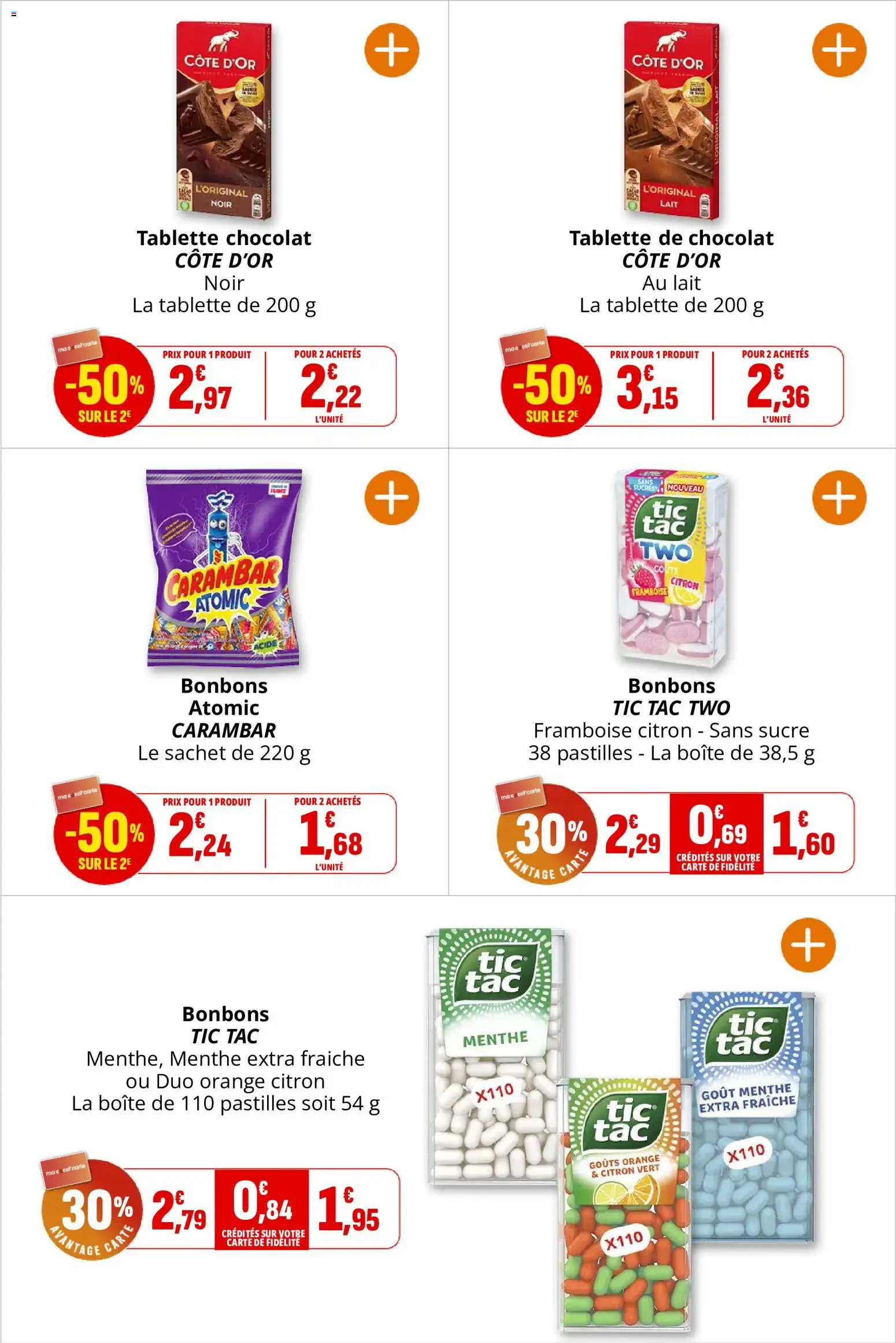 {H1} | Page: 22 | Produits: Tablette, Citron, Sucre, Chocolat