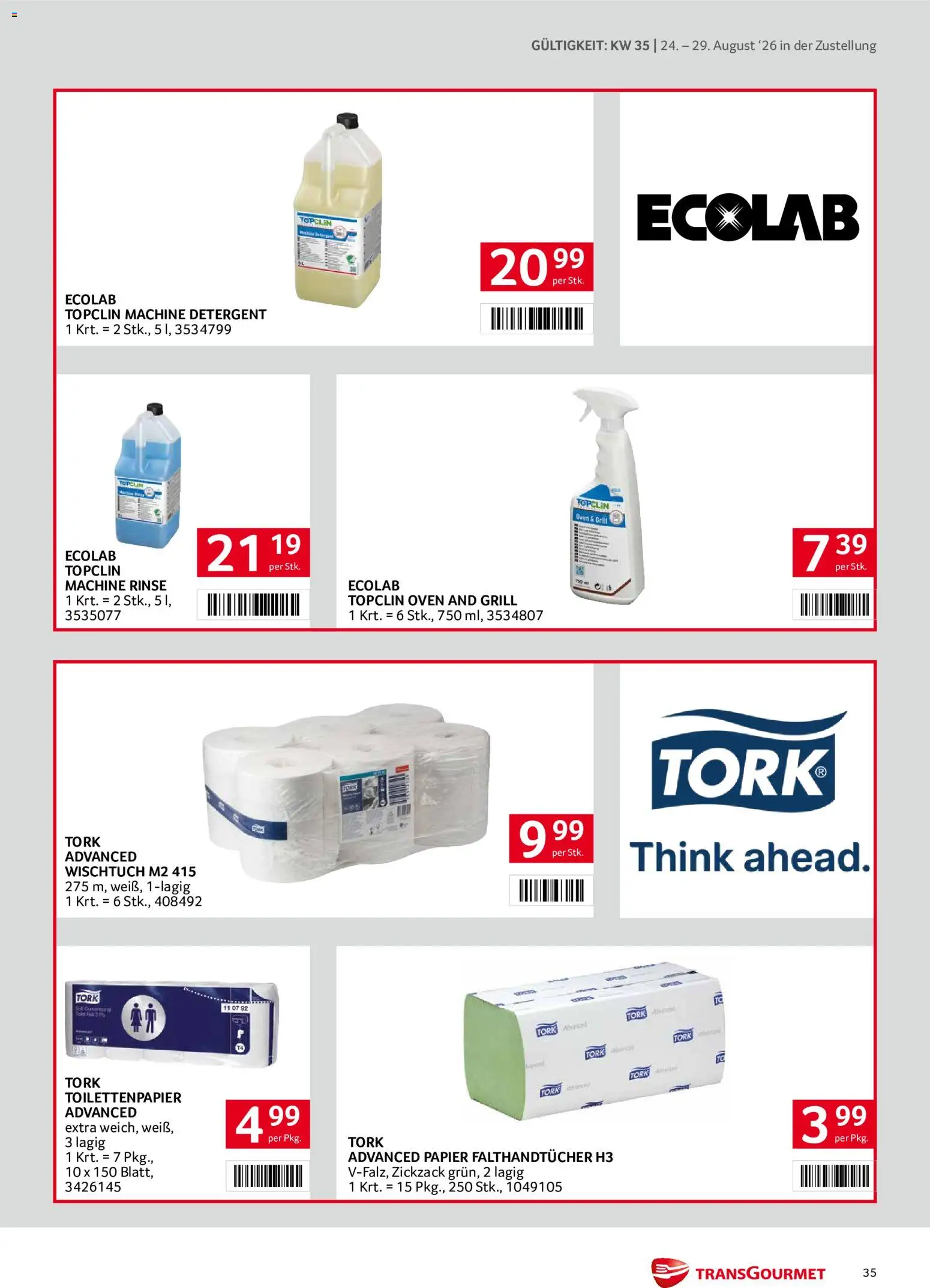 Transgourmet Zustellaktion gültig ab 24.08.2026 | Seite: 35 | Produkte: Grill