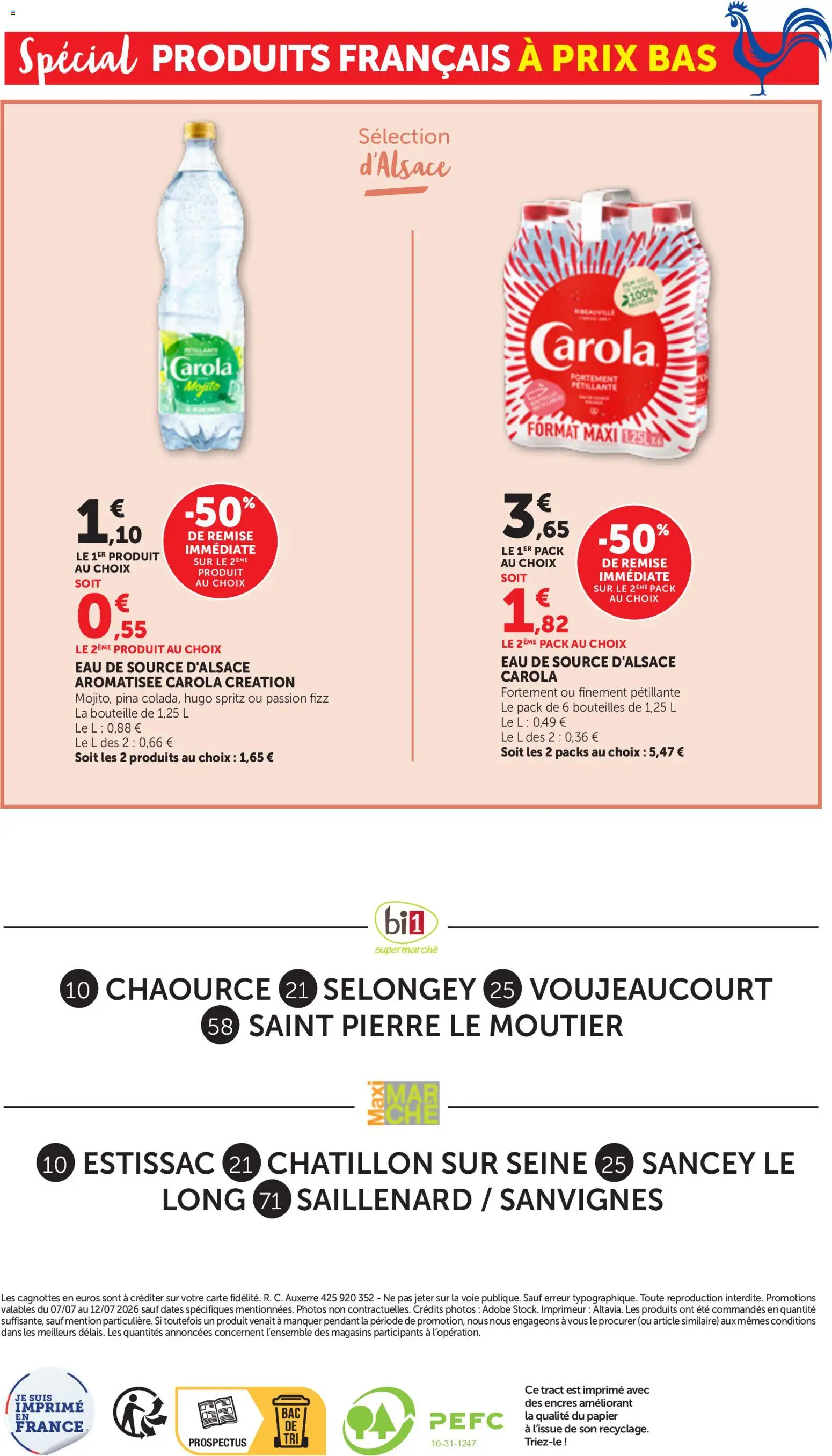 {H1} | Page: 16 | Produits: Eau de source