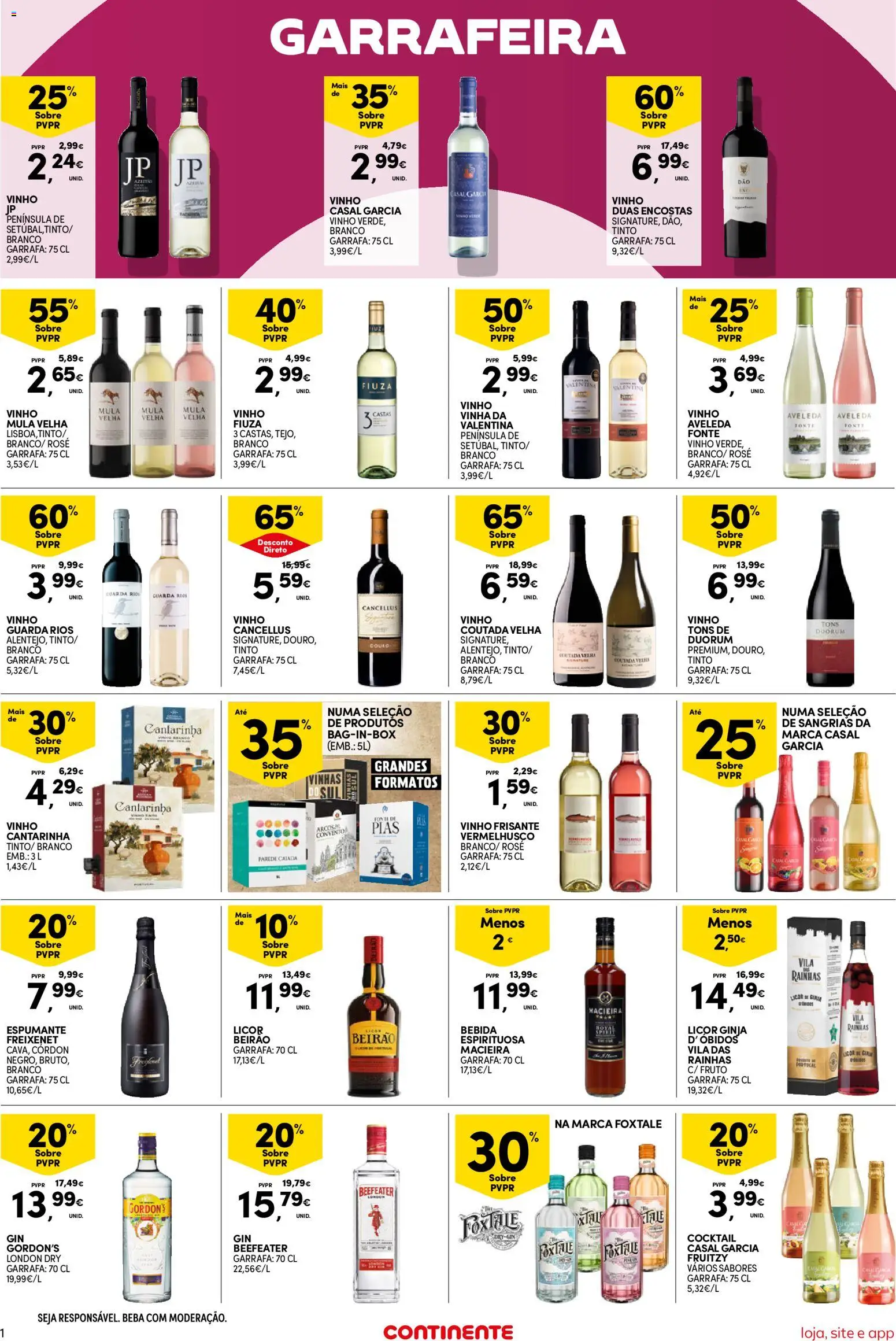Continente Semanal Continente Bom Dia │ válido de 05.05.2026 | Página: 19 | Produtos: Espumante, Licor, Vinho, Bebida