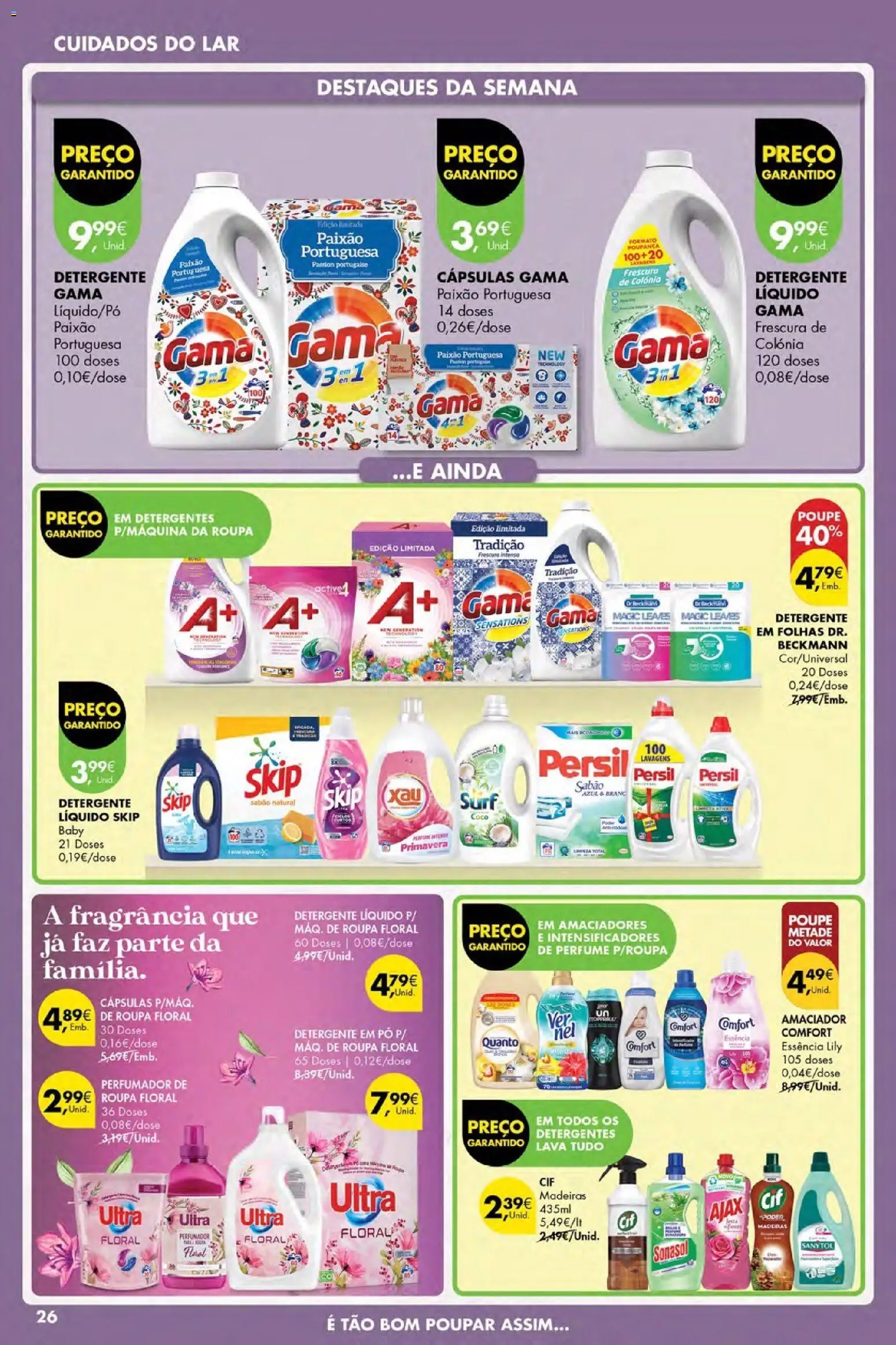 Pingo Doce Poupe Esta Semana Açores │ válido de 21.05.2026 | Página: 26 | Produtos: Perfume, Pó, Detergente, Madeiras
