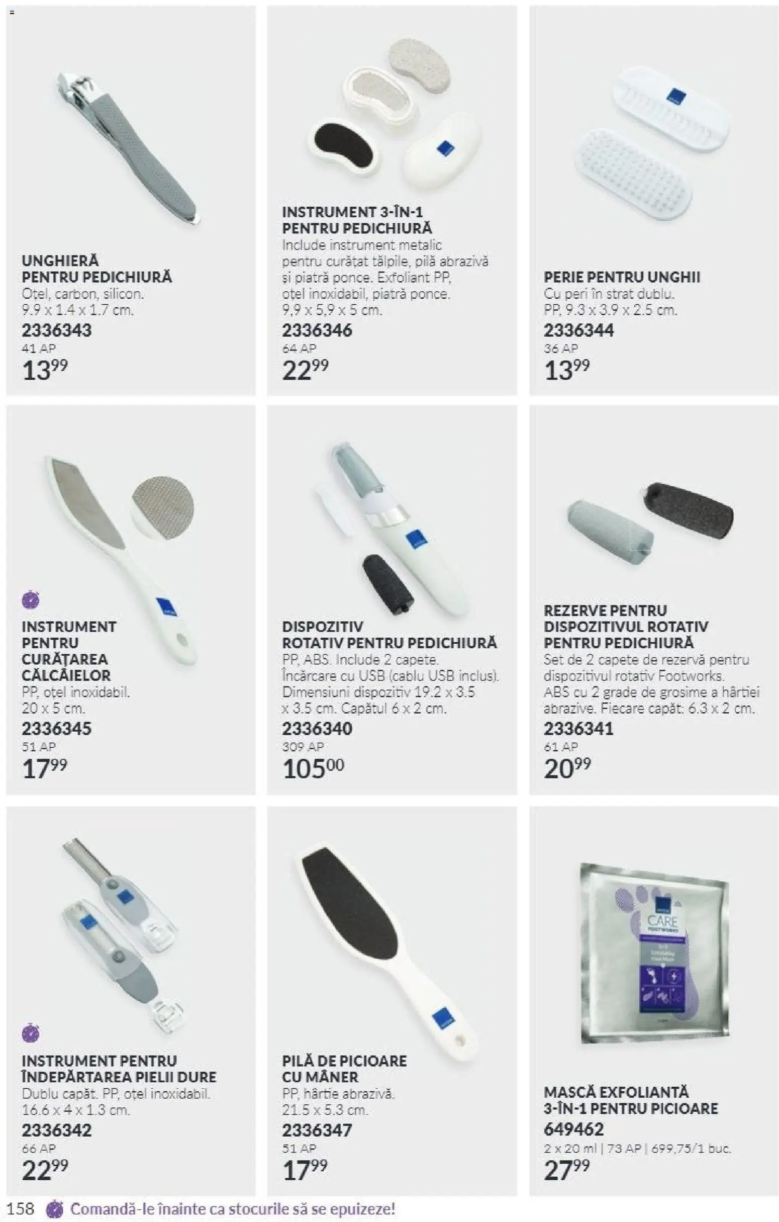 Noul catalog Avon – valabil de la 01.10.2026 | Pagină: 158 | Produse: Cablu USB, Usb, Mâner, Perie