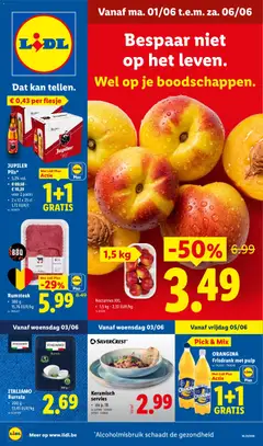 ORANGINA Frisdrank met pulp, Frisdrank met pulp - Voorbeeld van een folder van Lidl, geldig van 01.06.2026 | Pagina: 1