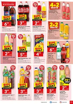 Pogląd oferty "Twój Market gazetka" - ważna od 28.04.2026 | Strona: 15 | Produkty: Mango, Pepsi, Sprite, Sok