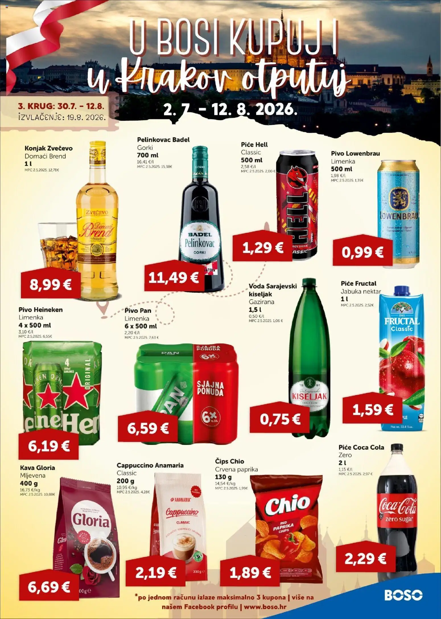 Boso katalog | vrijedi od 30.07.2026 | Stranica: 13 | Proizvodi: Konjak, Pivo, Heineken, Voda