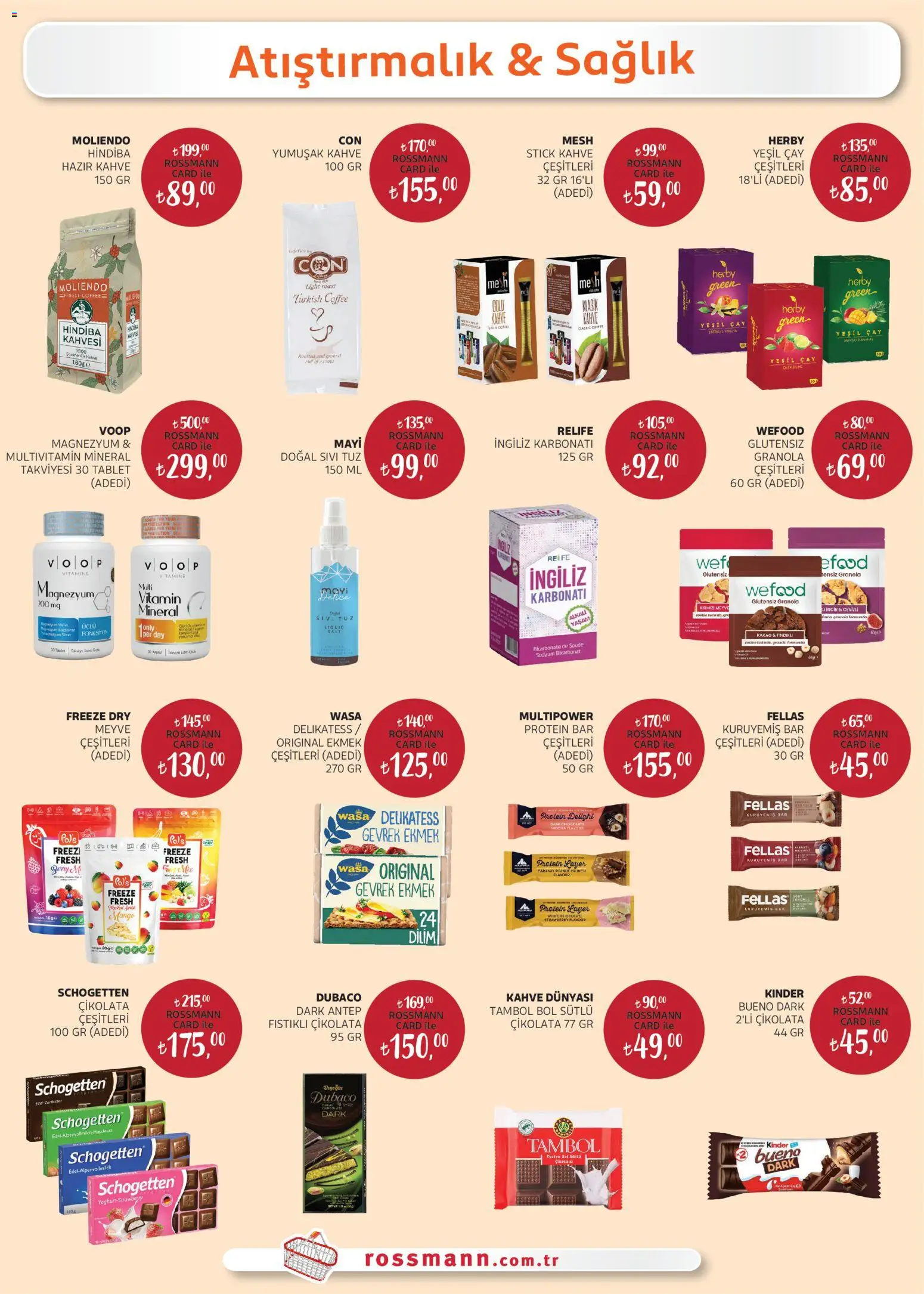 Rossmann - Nisan Ev & Yaşam Kataloğu - 01.04.2026 tarihinden itibaren geçerlidir | Sayfa: 15 | Ürünler: Atıştırmalık, Gevrek, Ekmek, Çikolata