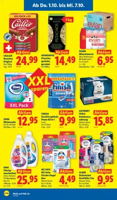 EVIAN Mineralwasser, Ohne Kohlensäure, Mit Kohlensäure, Pro 12 x 0,5l, 1l = 1,16, Einzel Flasche = 0,65 ab 01.10.2026 gültig | Seite: 12
