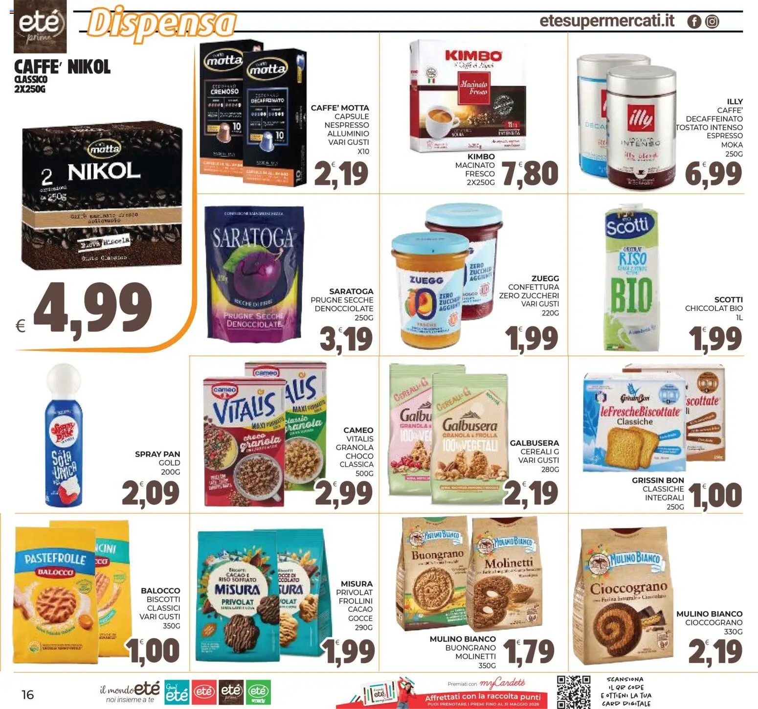 Volantino Eté del 29.04.2026 | Pagina: 16 | Prodotti: Tè, Cereali, Farina, Cacao