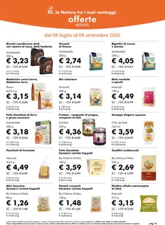 Anteprima del volantino Natura Sì volantino valido a partire dal 05/08/2026 | Pagina: 16 | Prodotti: Mele, Biscotti, Fette biscottate, Farro