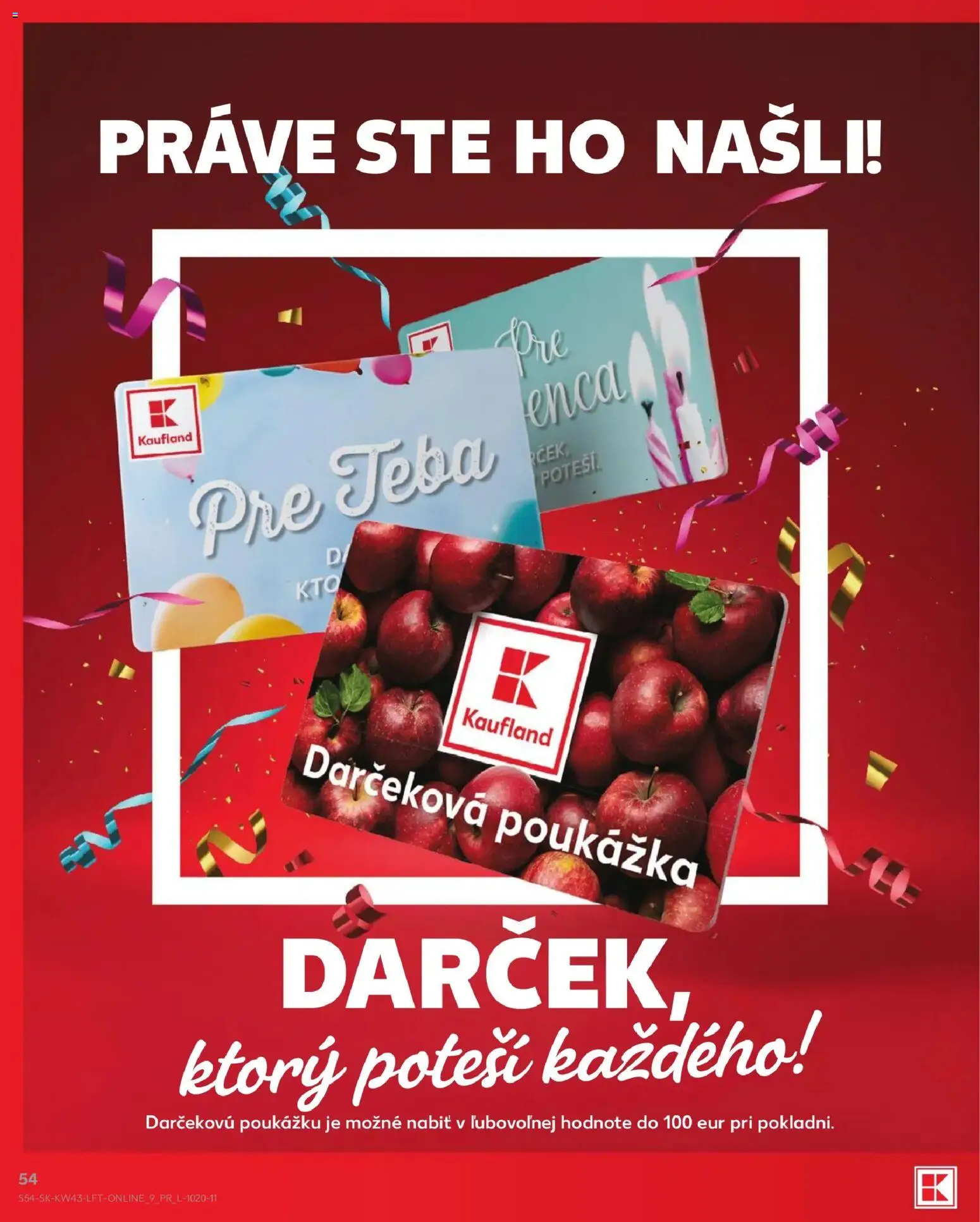 Nové Kaufland akcie – leták je platný od 22.10.2026 | Strana: 54