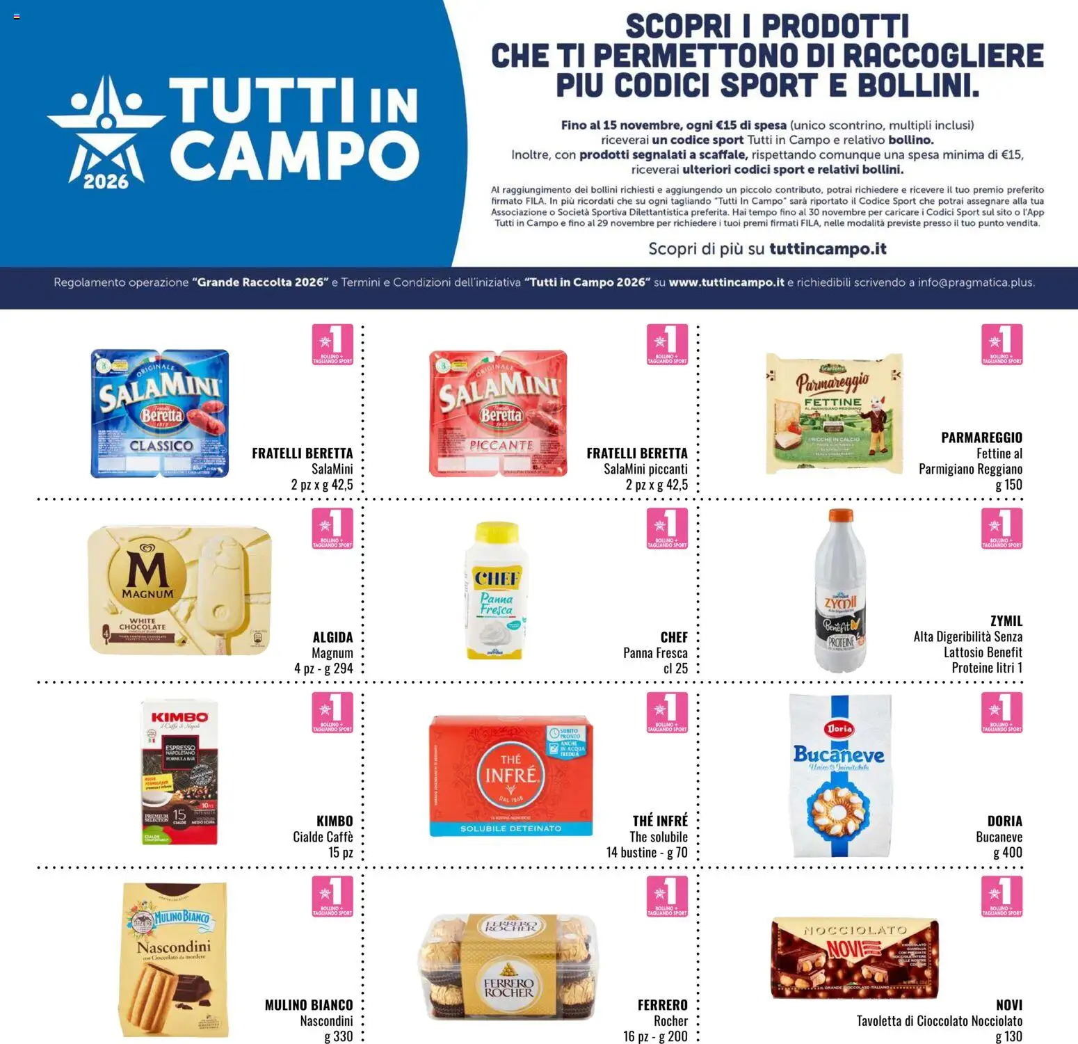 Volantino Famila del 29/10/2026 | Pagina: 21 | Prodotti: Caffè, Cioccolato, The, Cialde