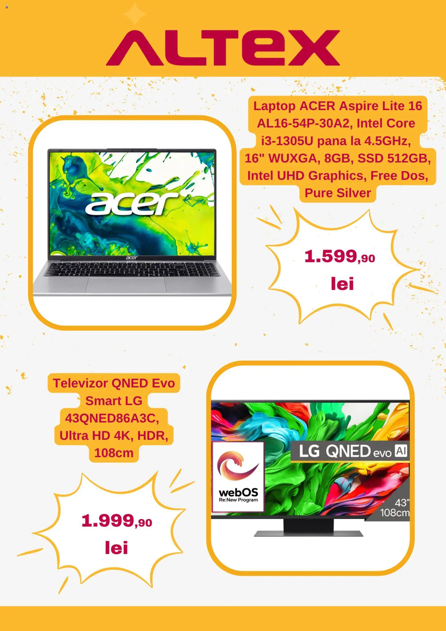 Noul catalog Altex – valabil de la 28.05.2026 | Pagină: 3 | Produse: Laptop, Televizor