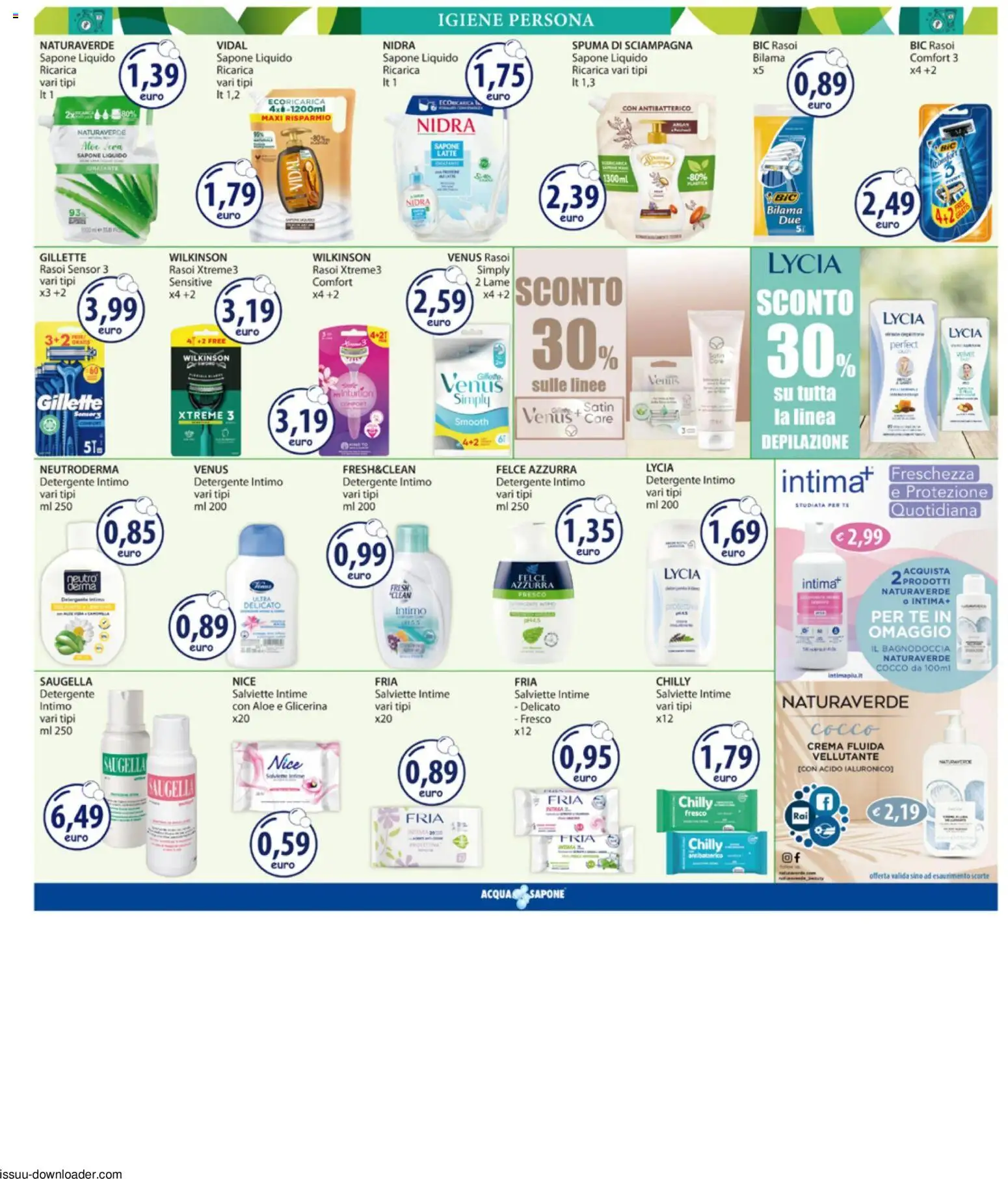 Volantino Acqua e Sapone del 10/08/2026 | Pagina: 11 | Prodotti: Sapone, Detergente, Tè, Cocco